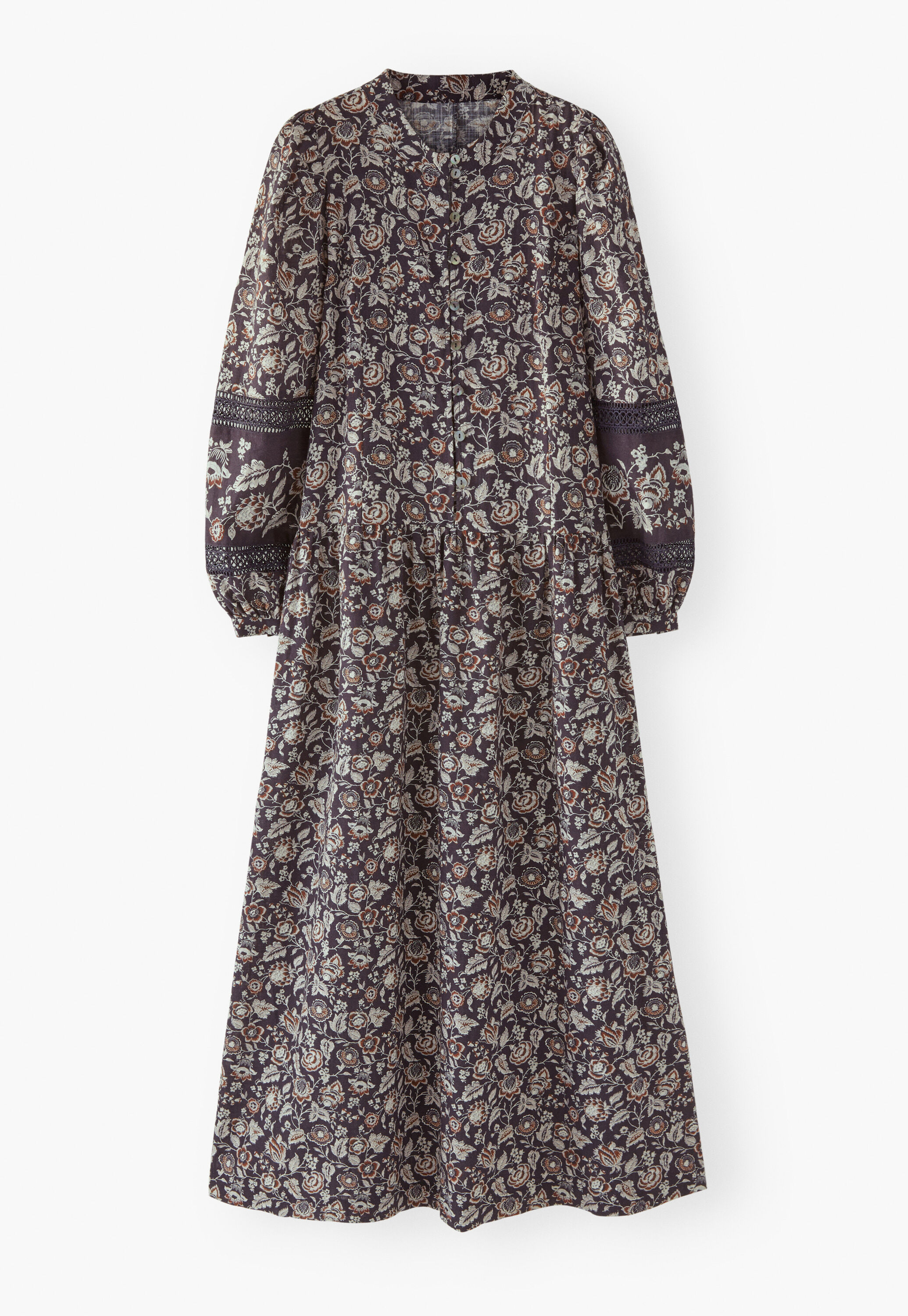 Dropped waist printed dress