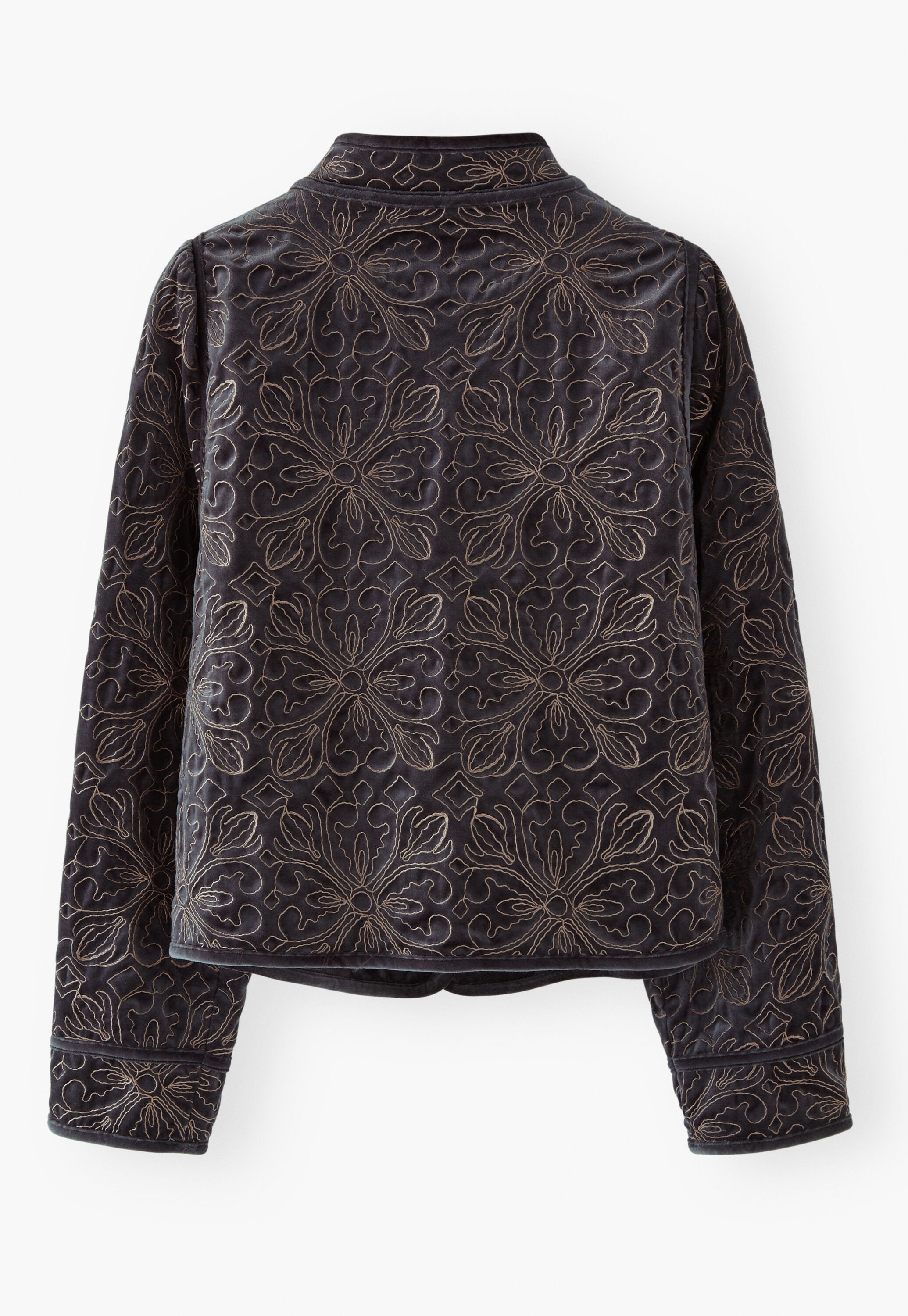 Embroidered velvet jacket