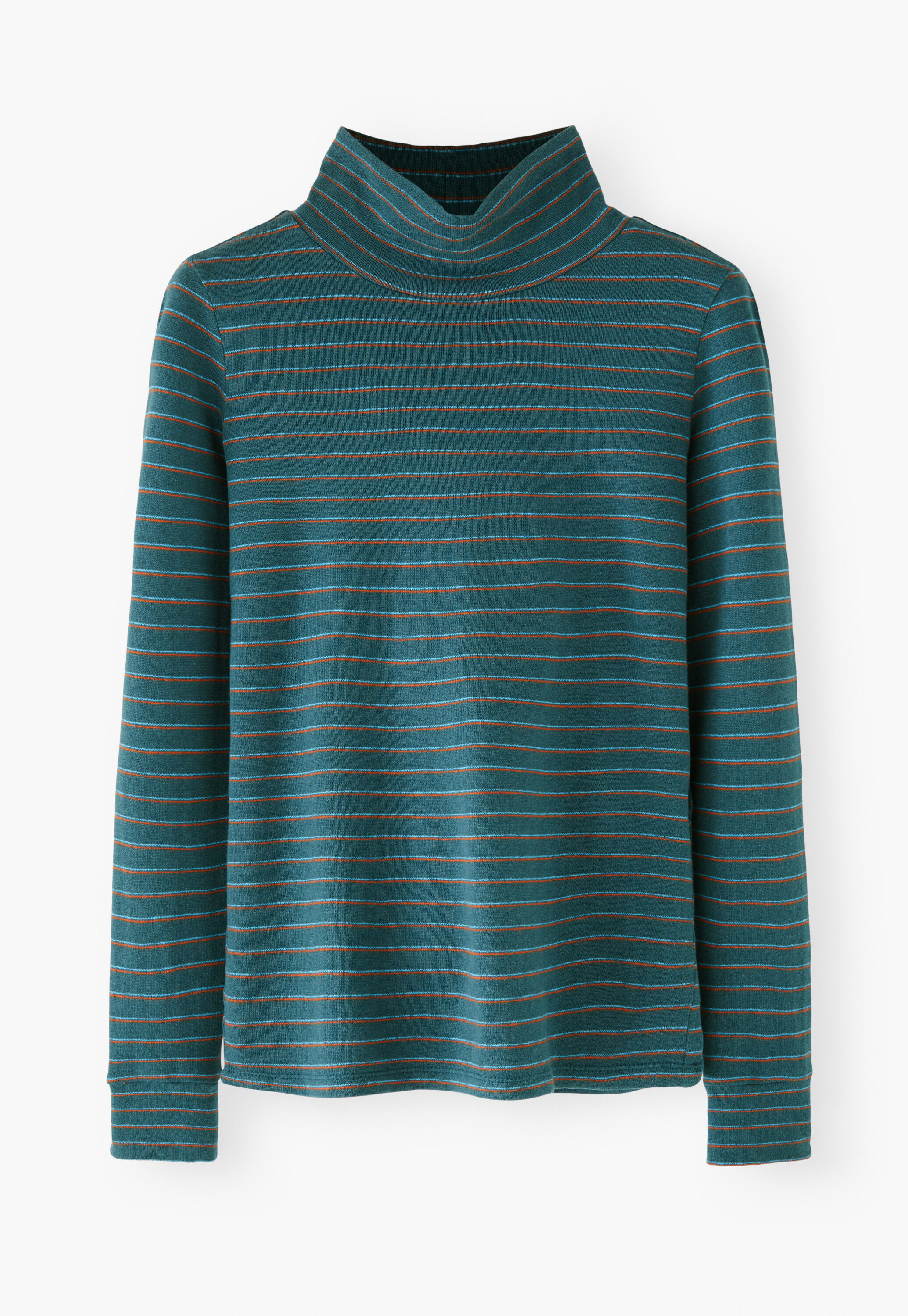Striped roll neck