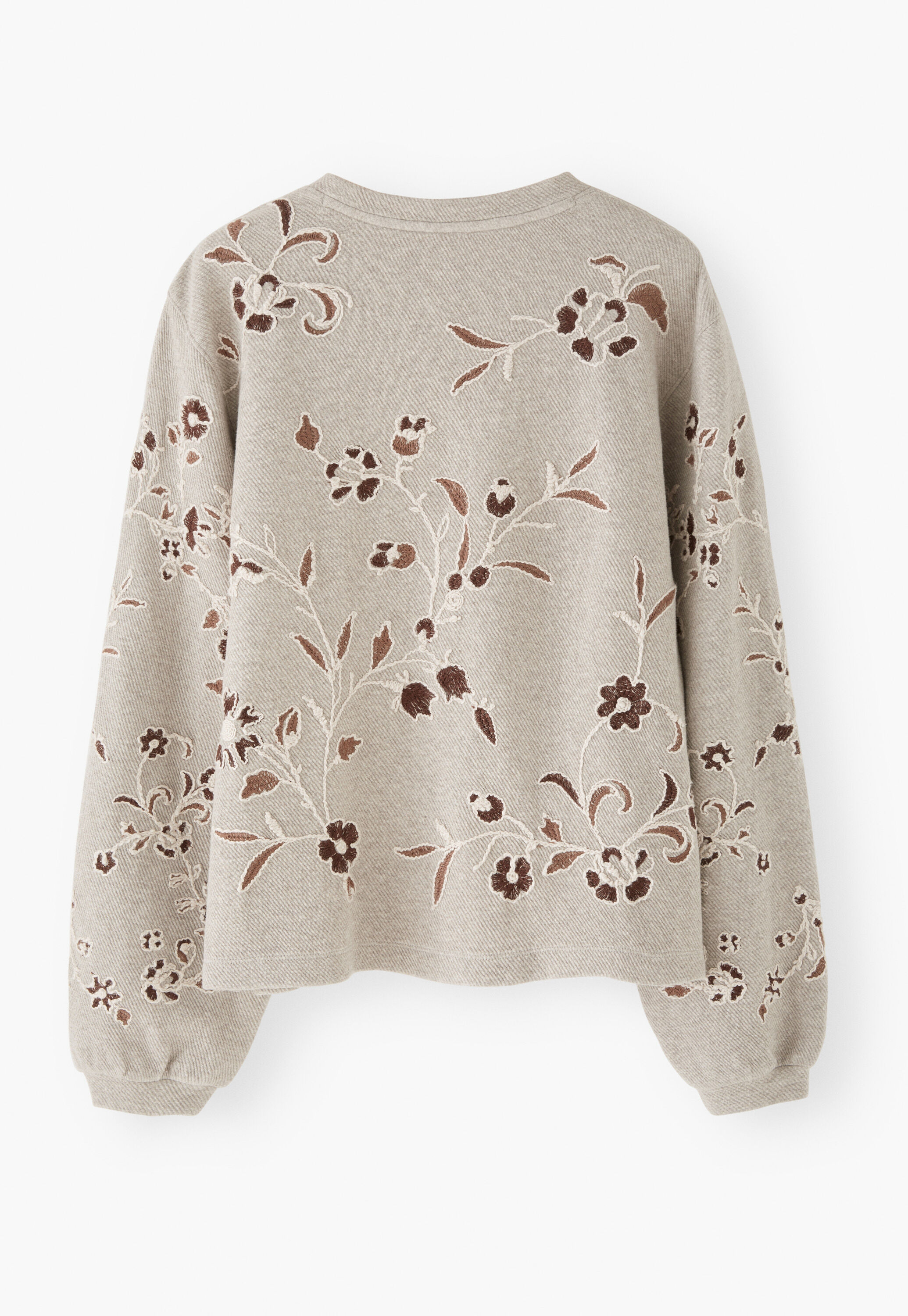 Embroidered jersey top