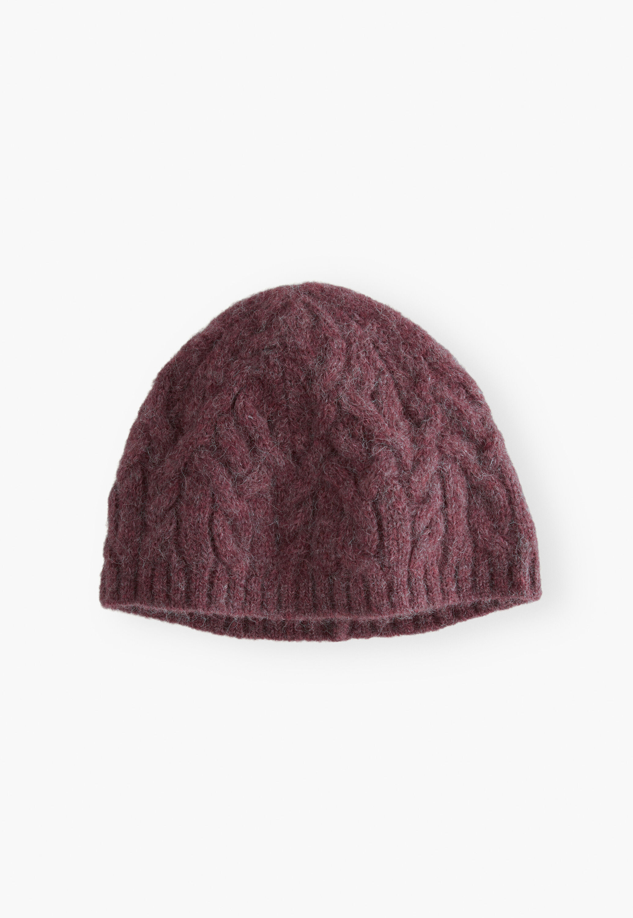 Cable-stitch hat