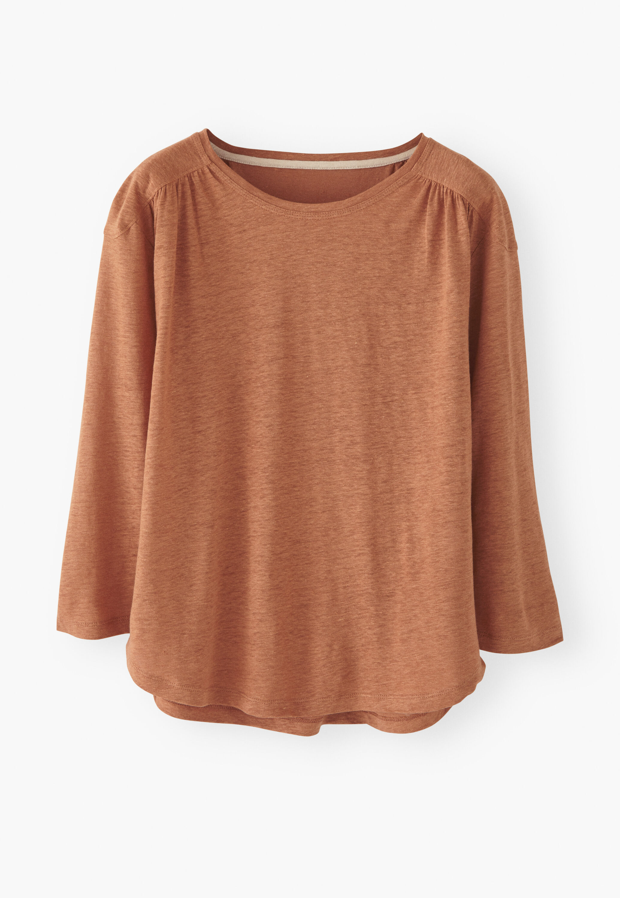 Round-neck jersey top
