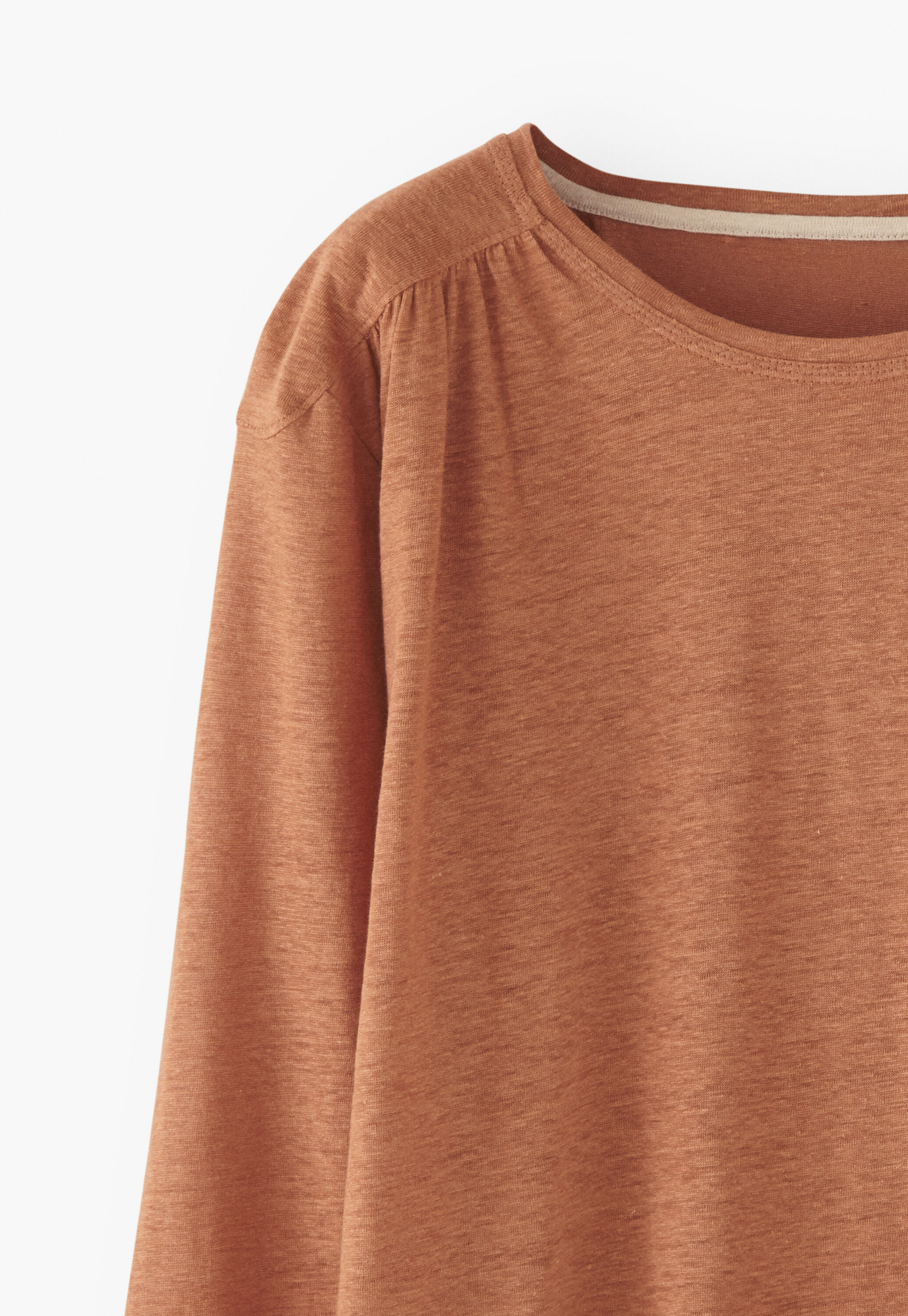 Round-neck jersey top
