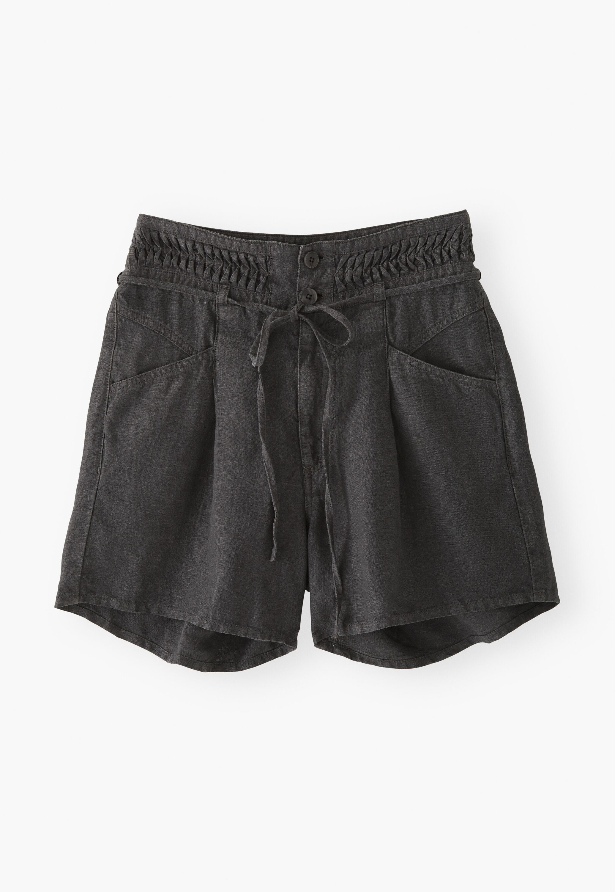 High-waisted shorts