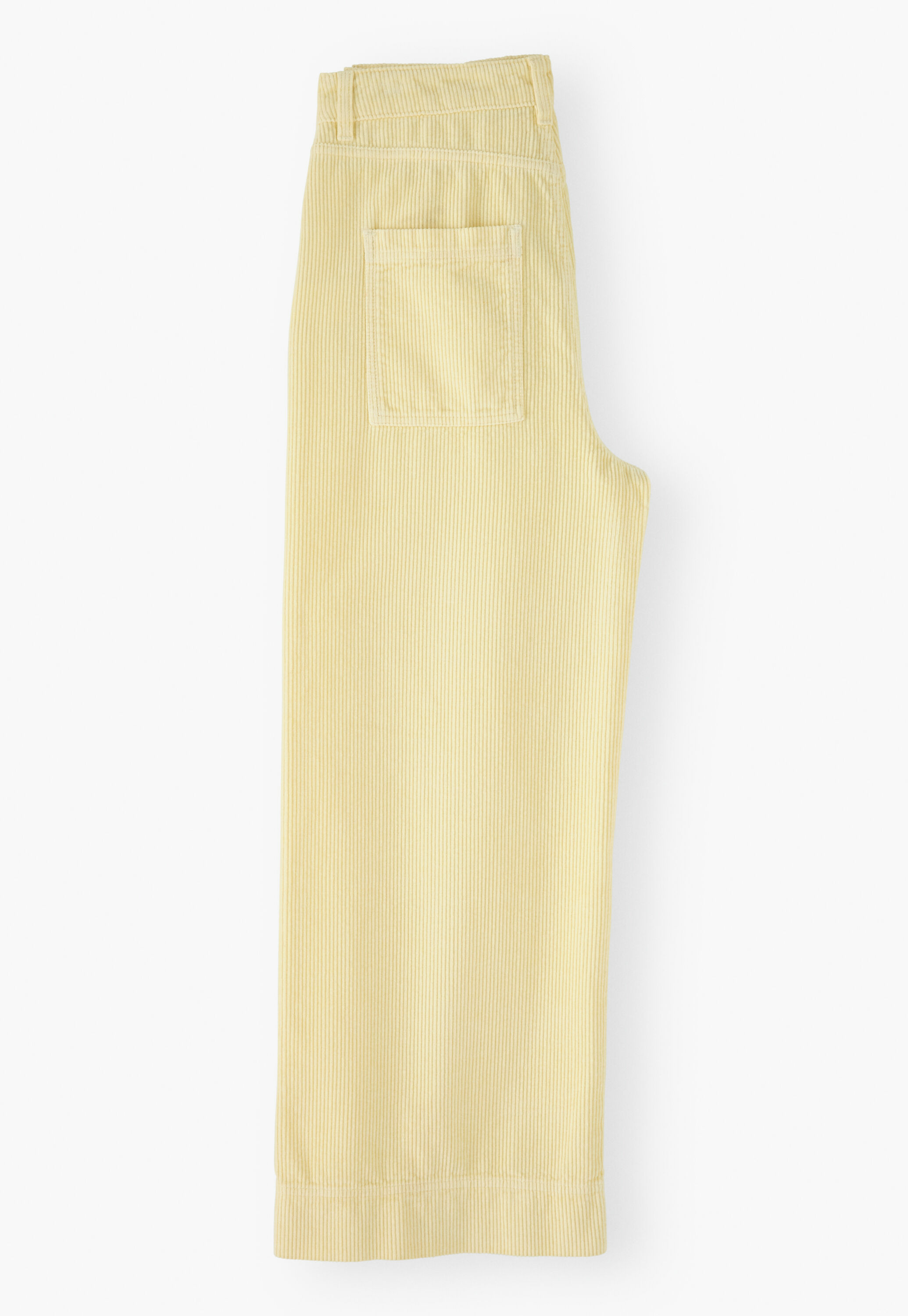 Wide-leg cord trousers