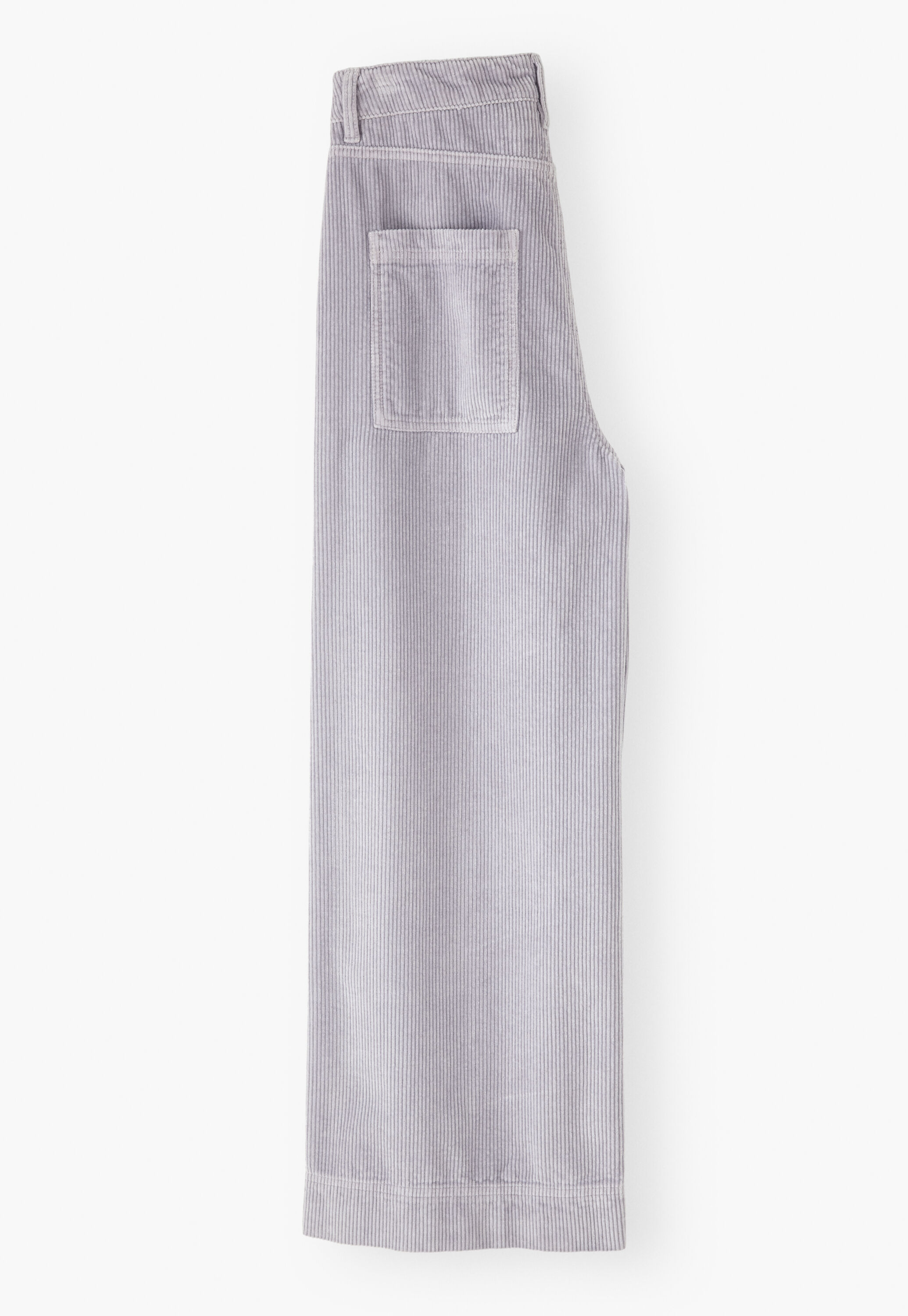 Wide-leg cord trousers
