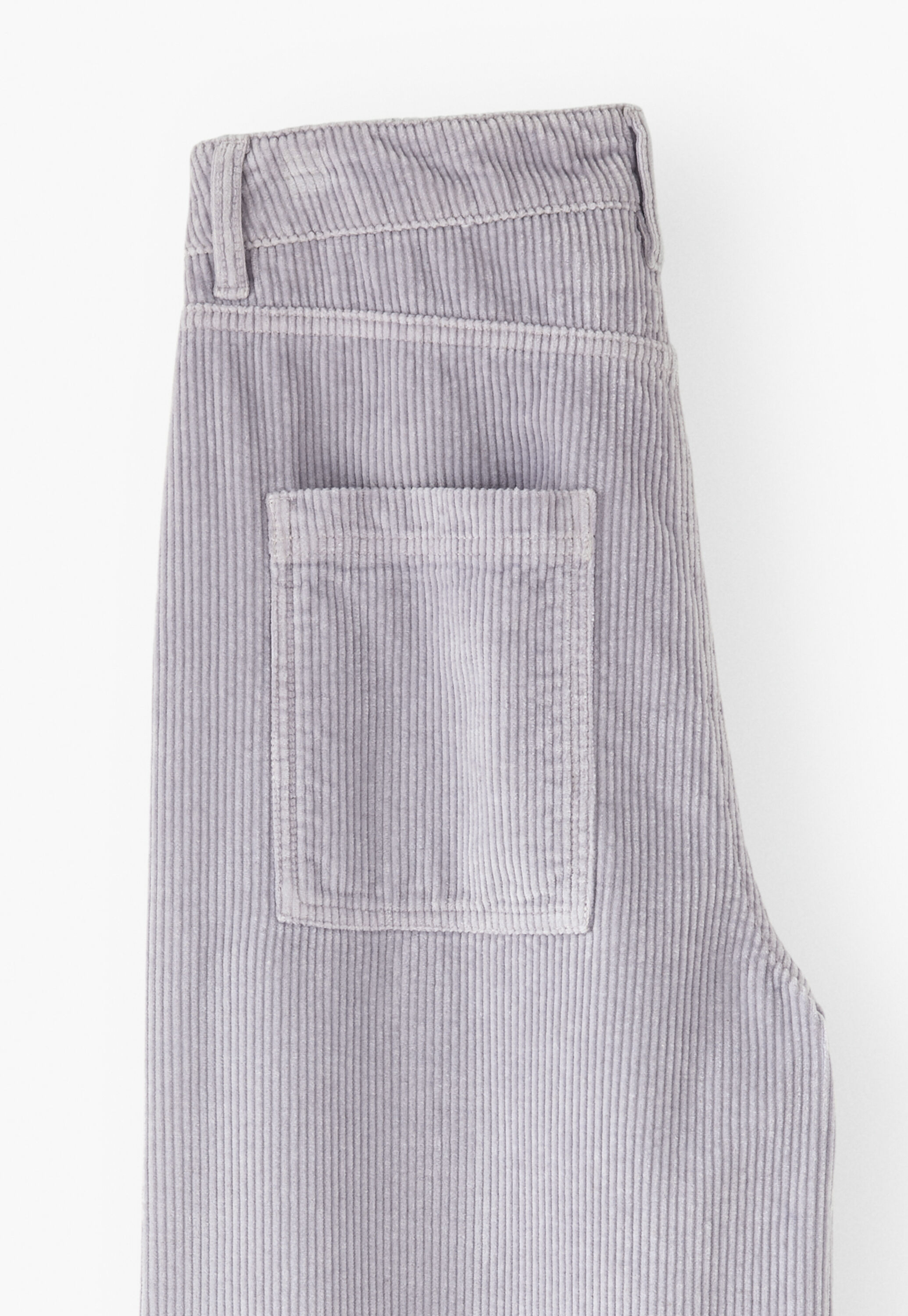 Wide-leg cord trousers