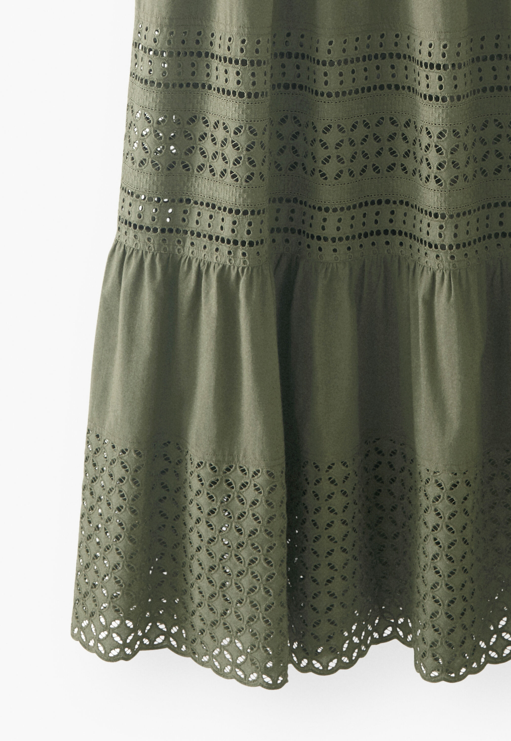 Broderie long dress