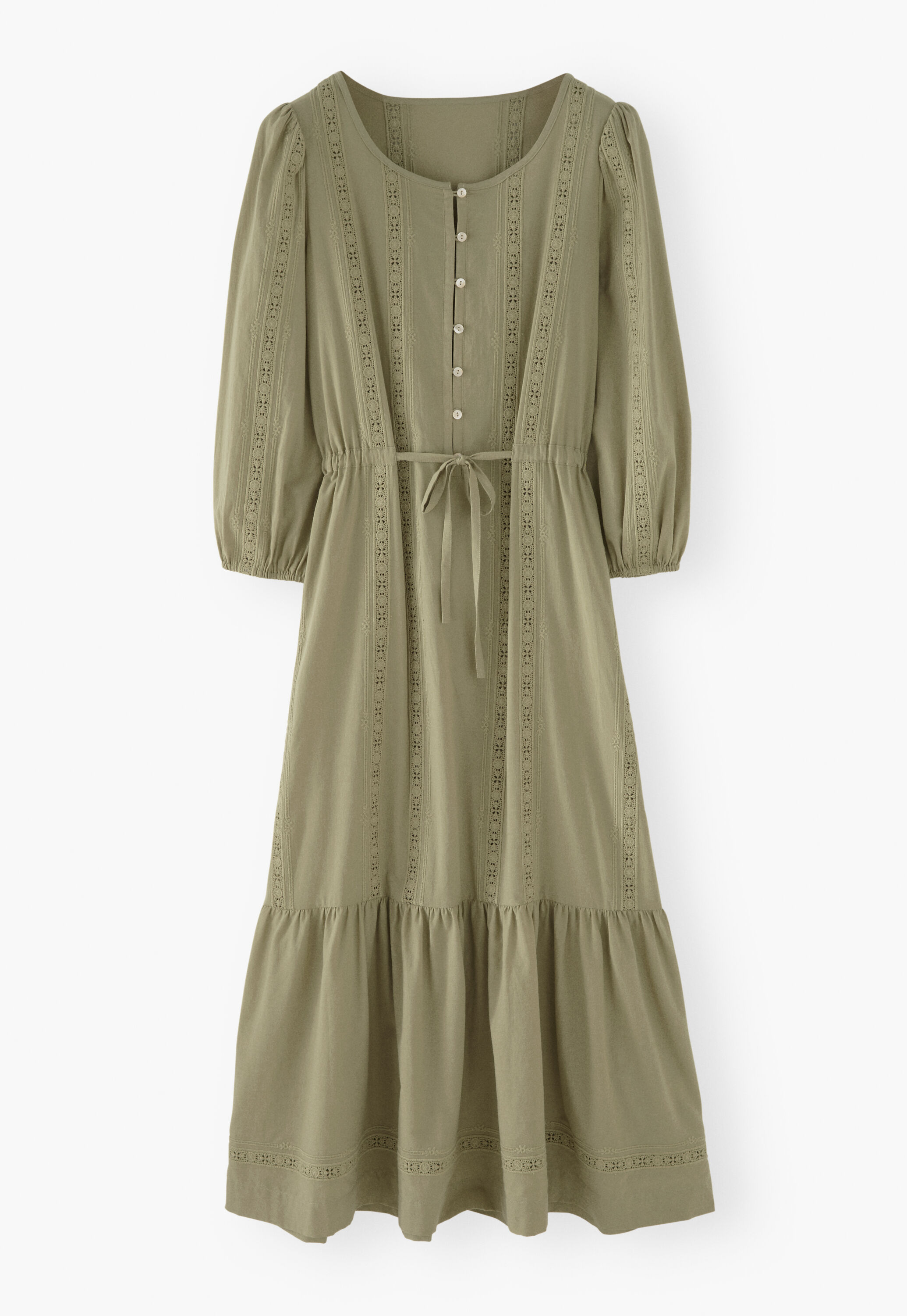 Embroidered maxi-dress