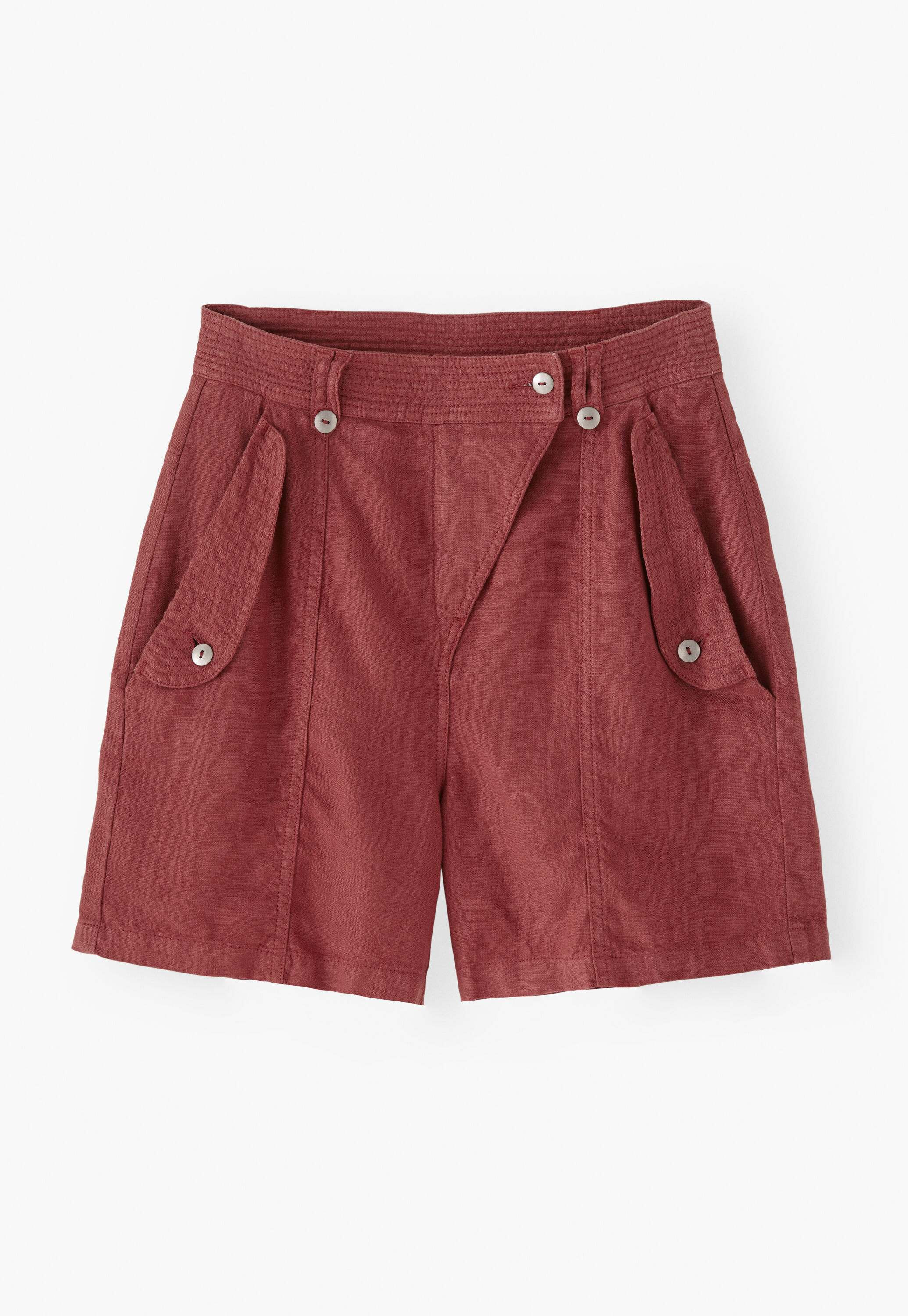 Flap-pocket shorts