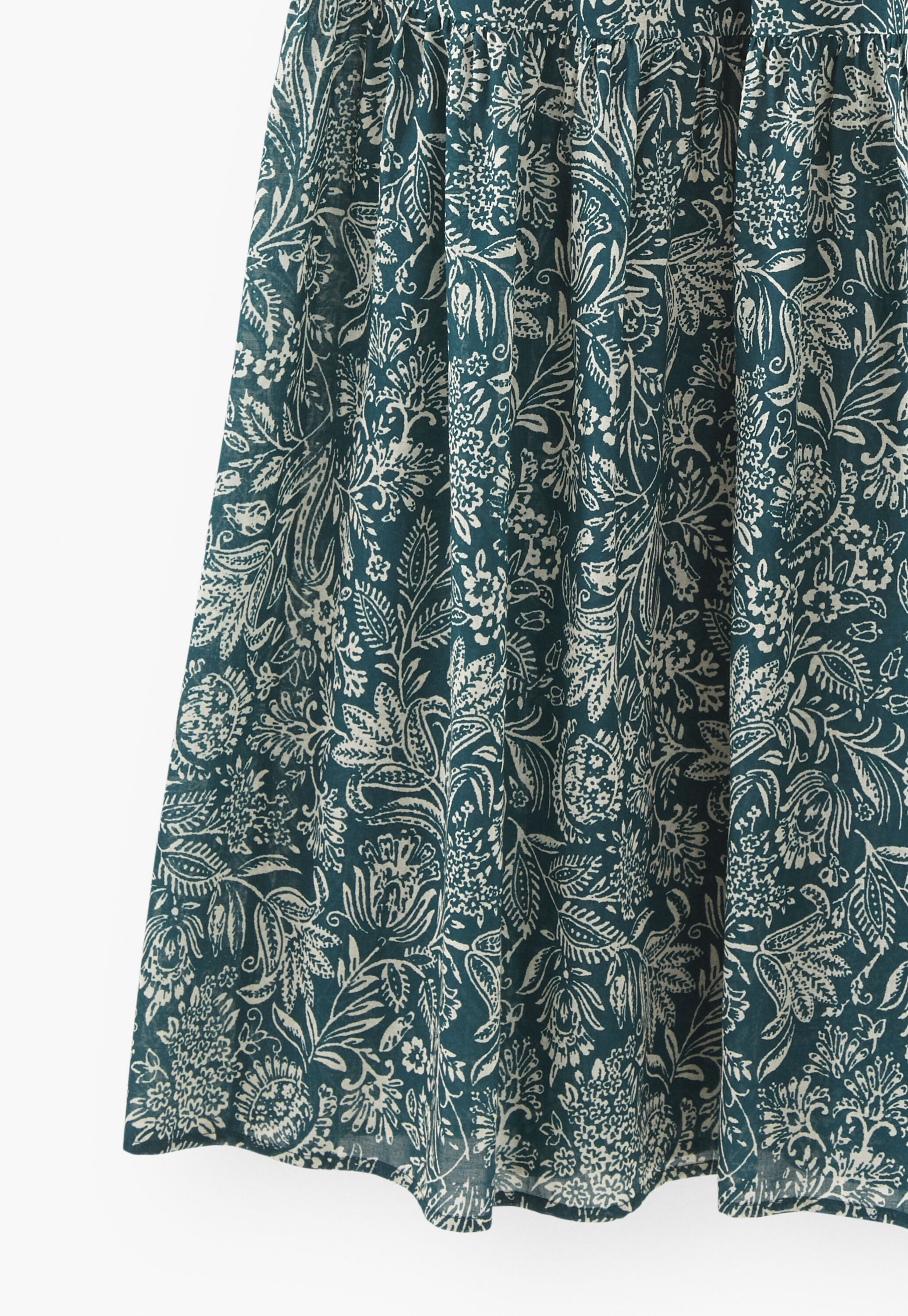 Printed tiered skirt