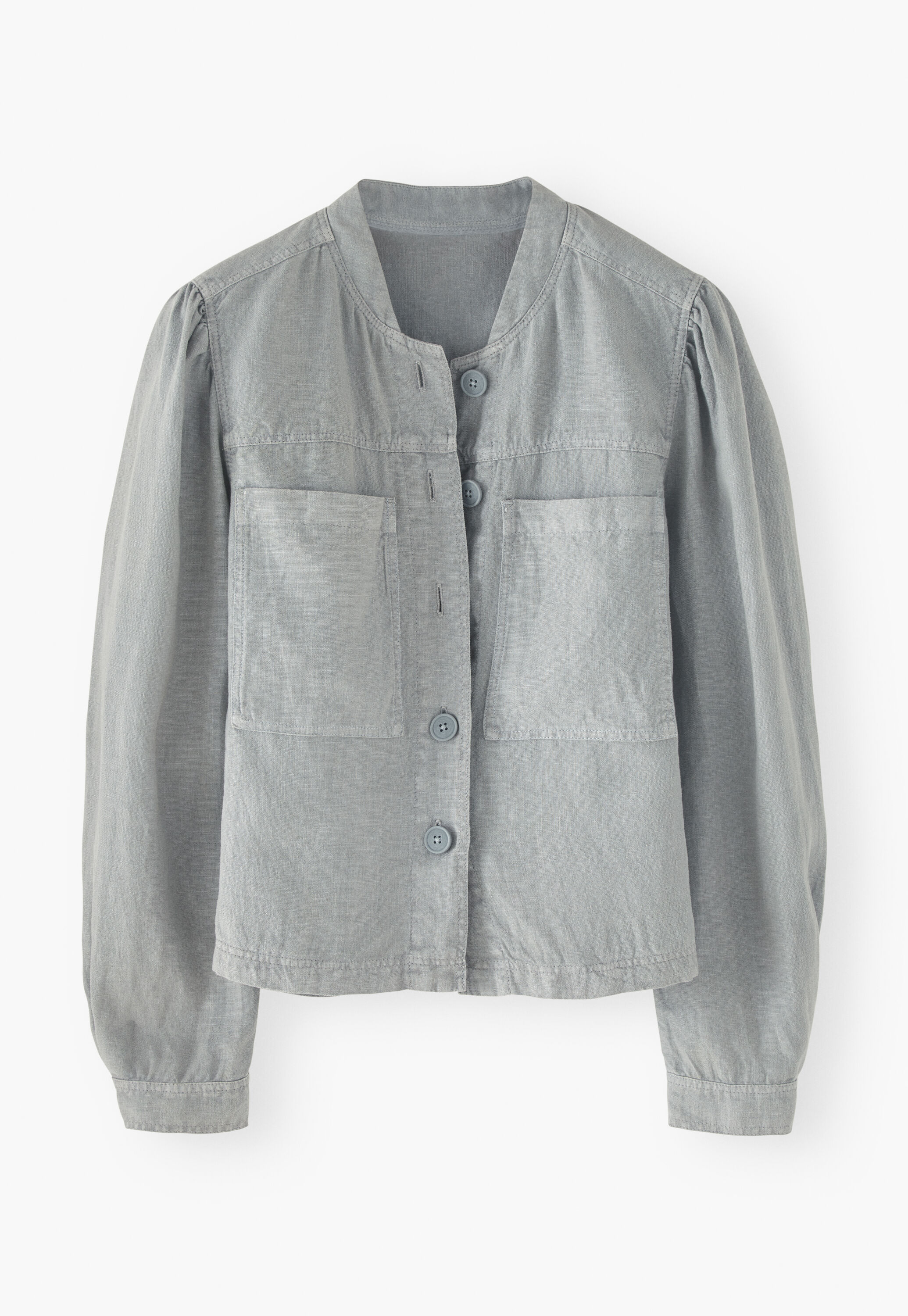 Gathered-sleeve jacket
