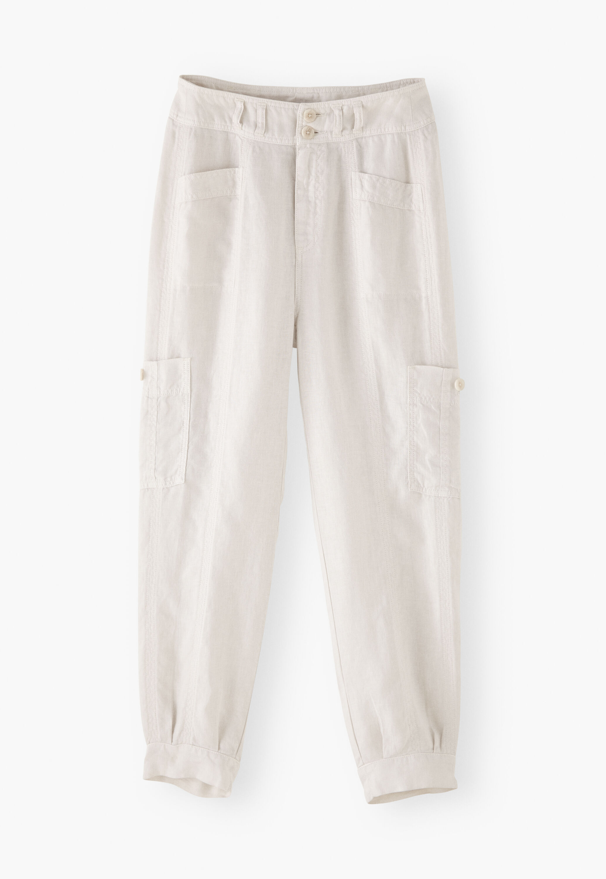 Patch-pocket trousers
