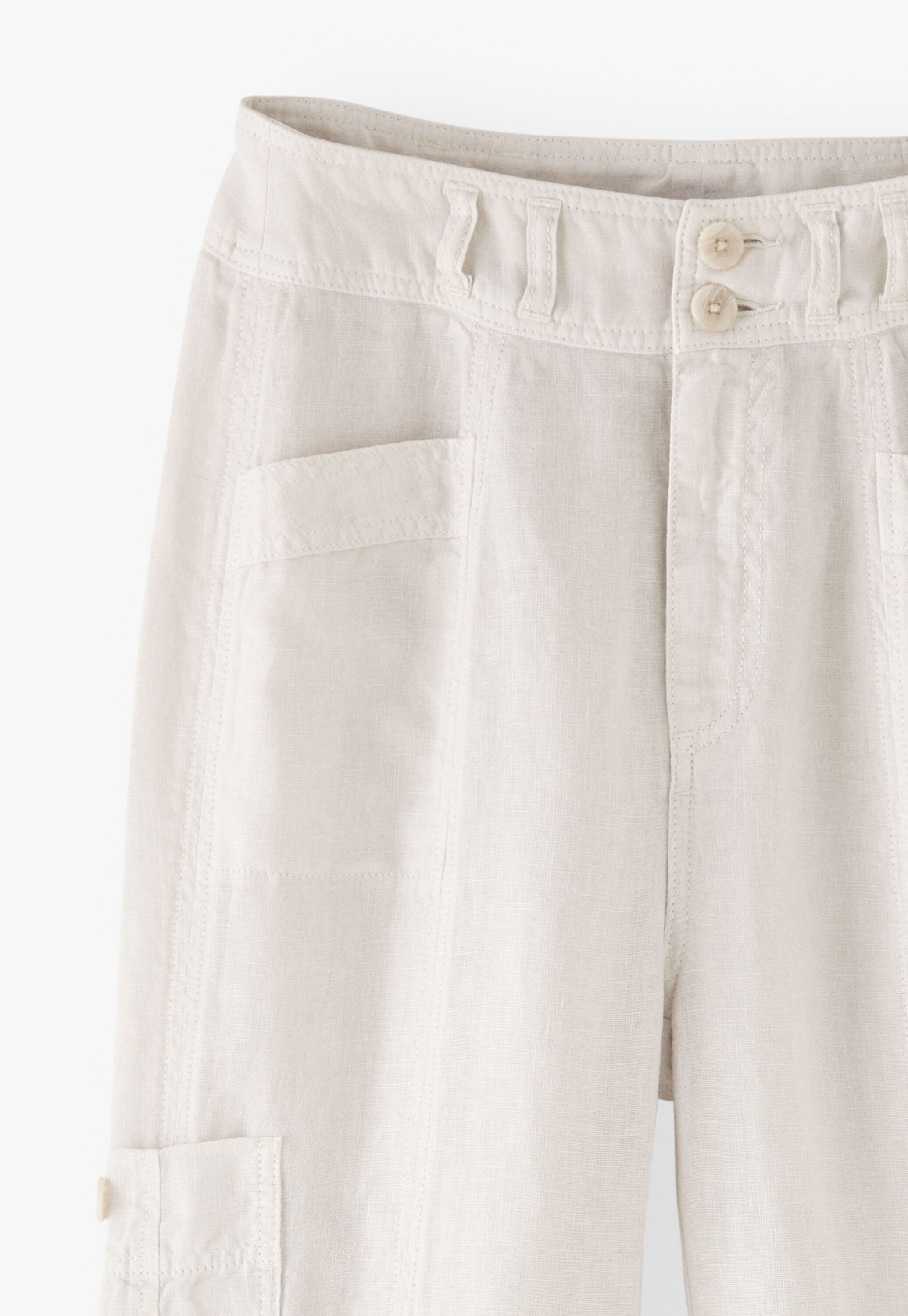 Patch-pocket trousers