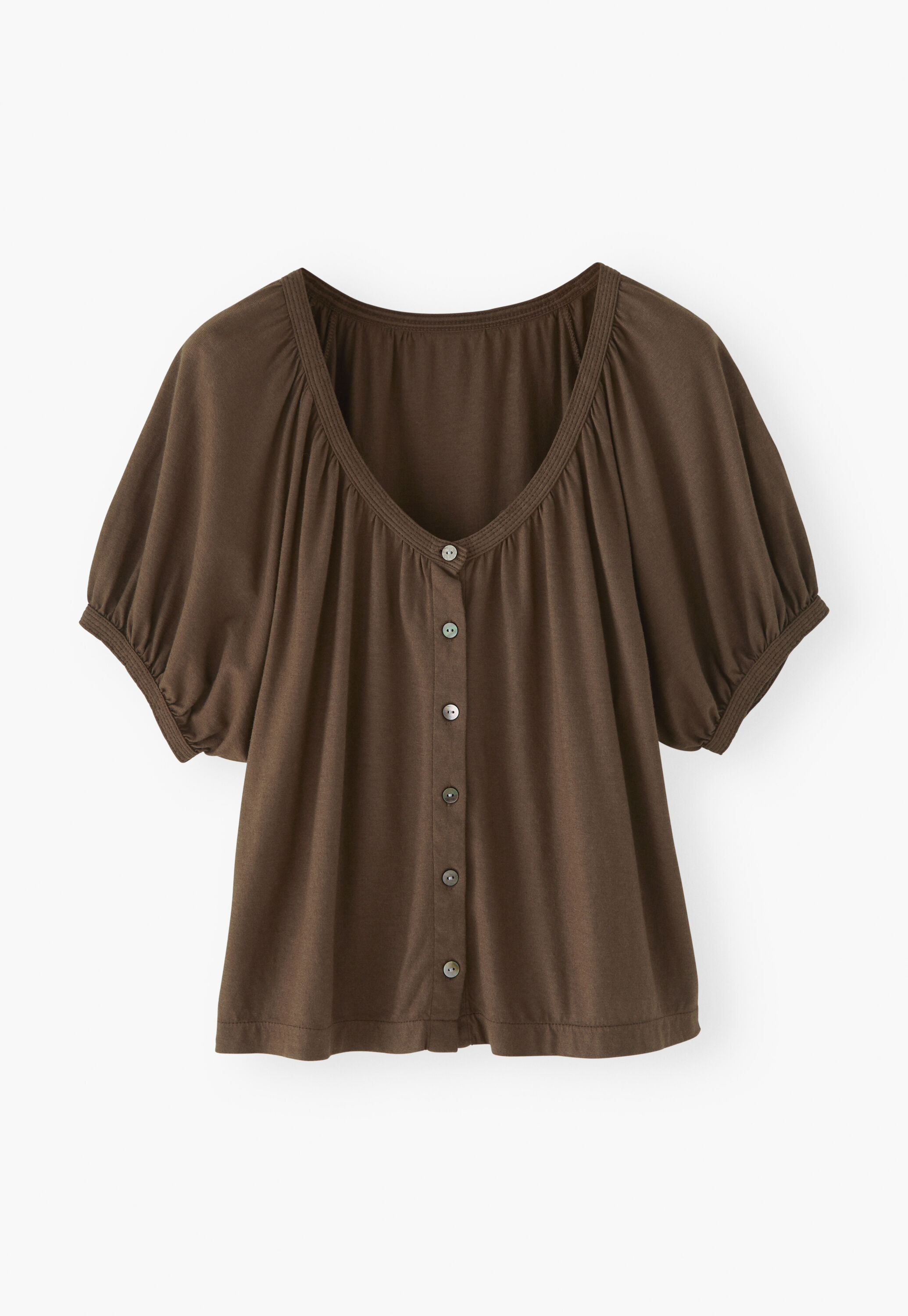 Button-through top