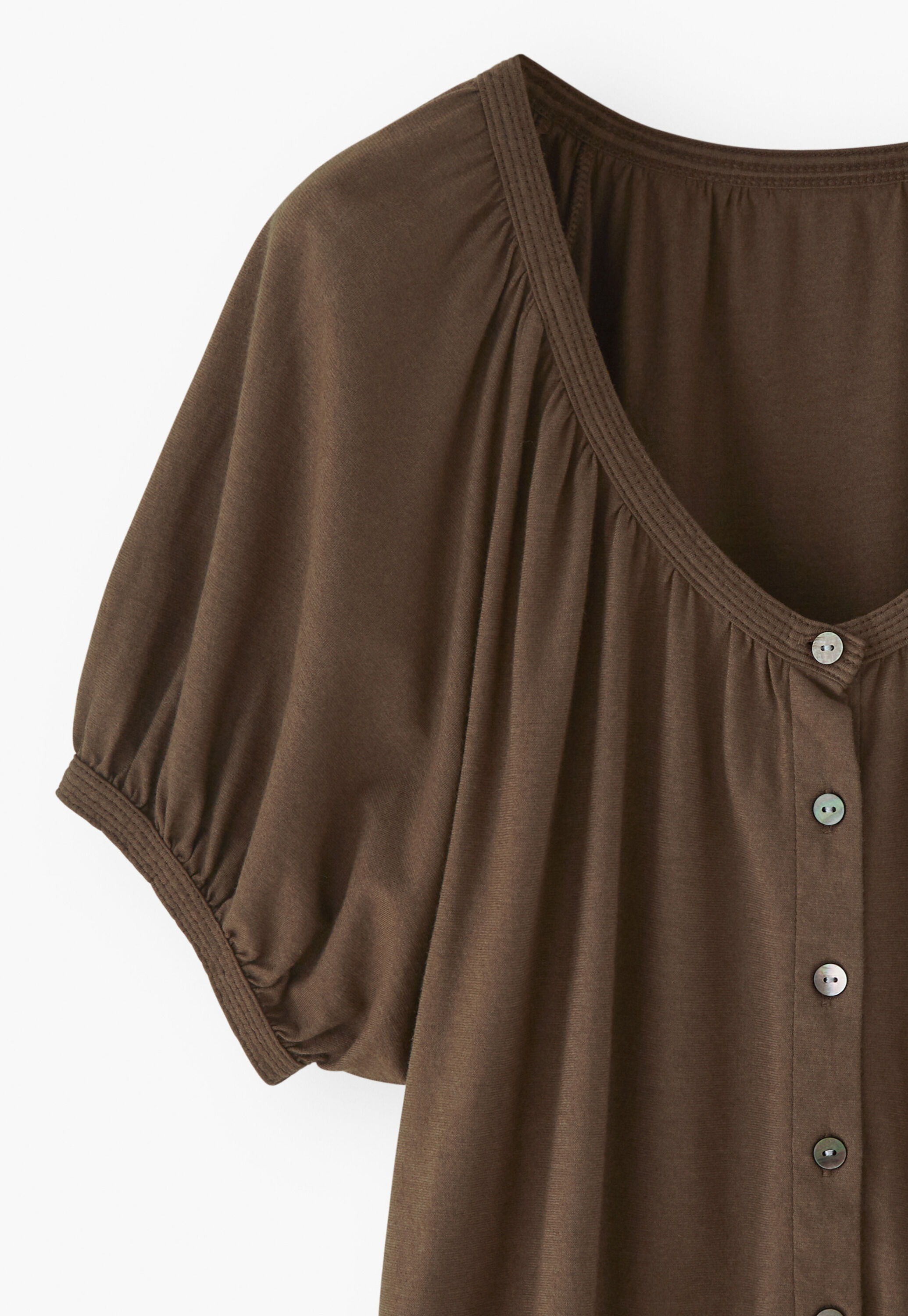 Button-through top