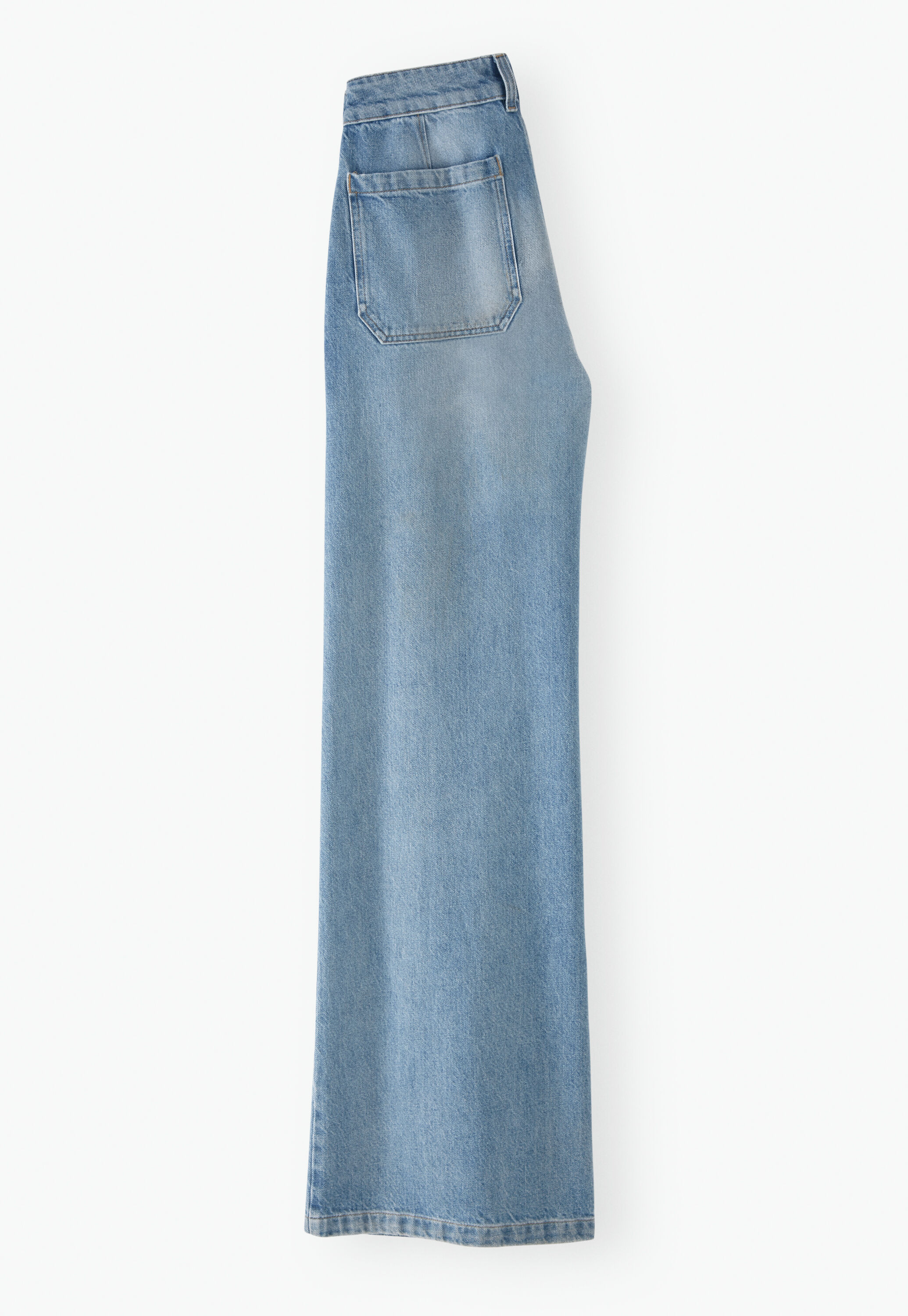 Full length wide-leg jeans