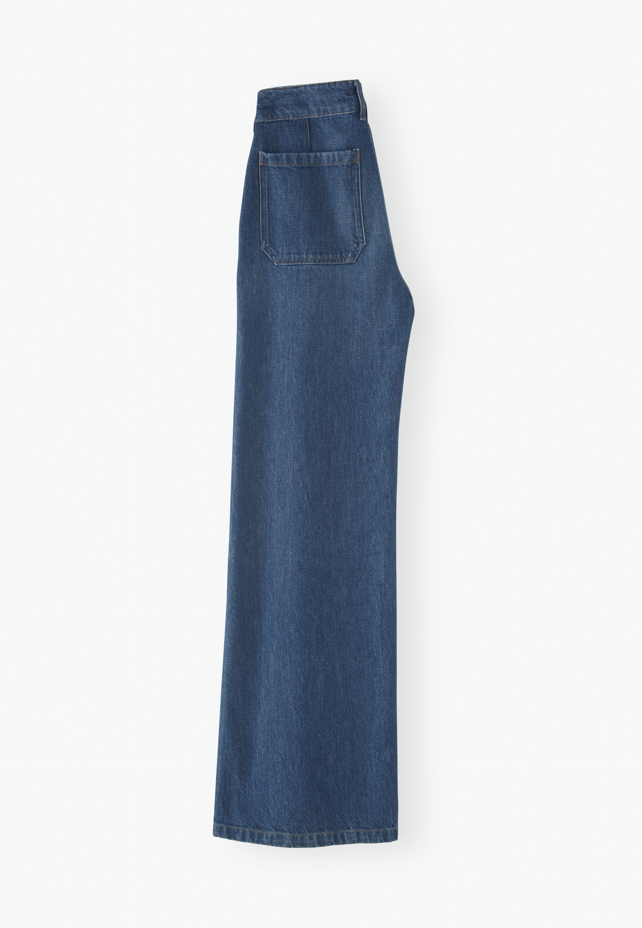 Full length wide-leg jeans