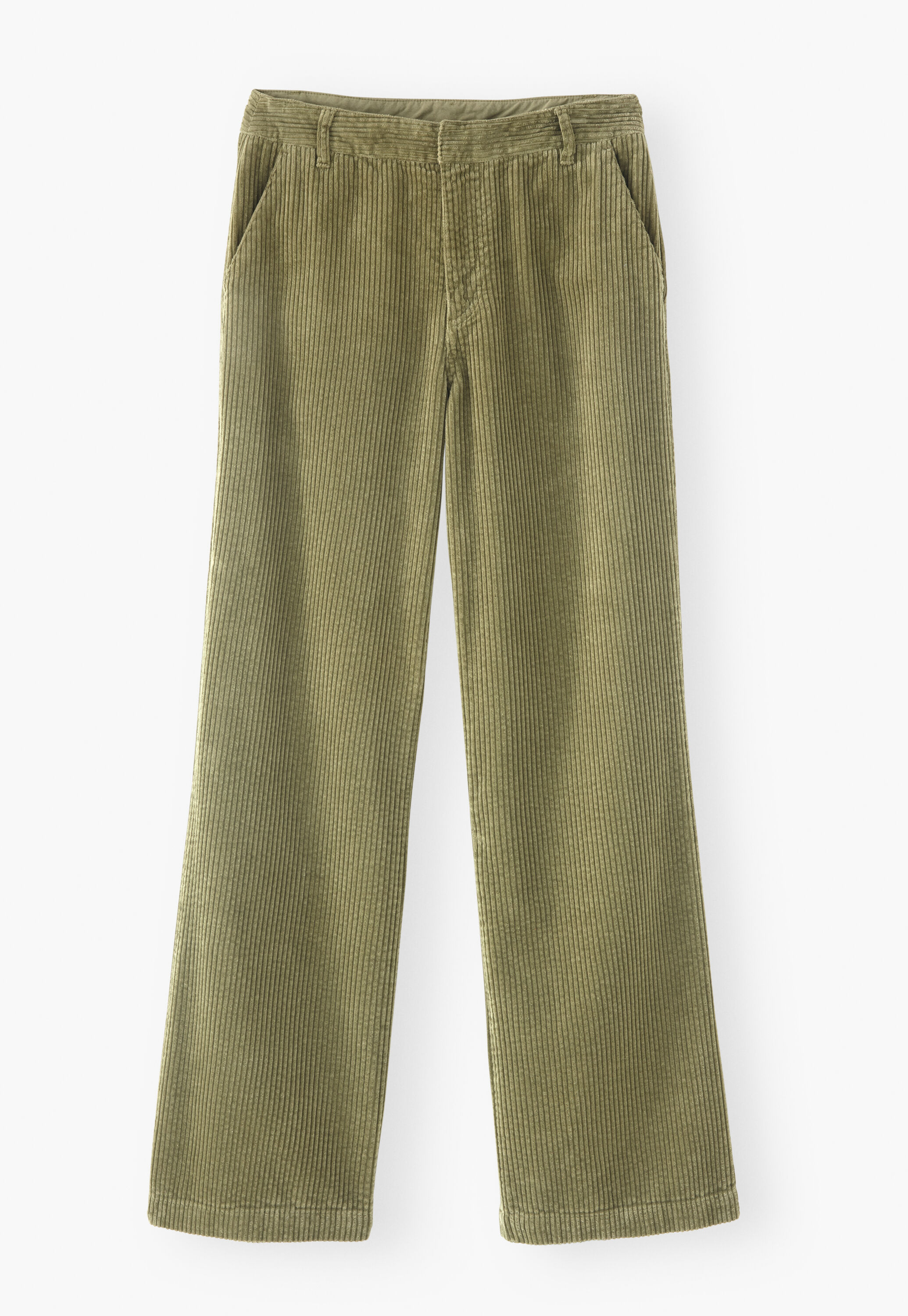 Straight-leg cord trousers