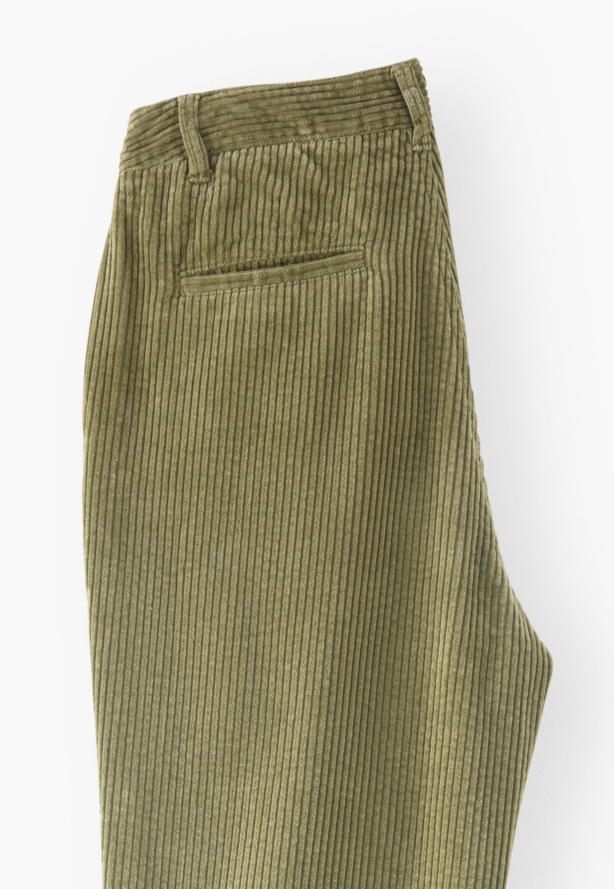 Straight-leg cord trousers
