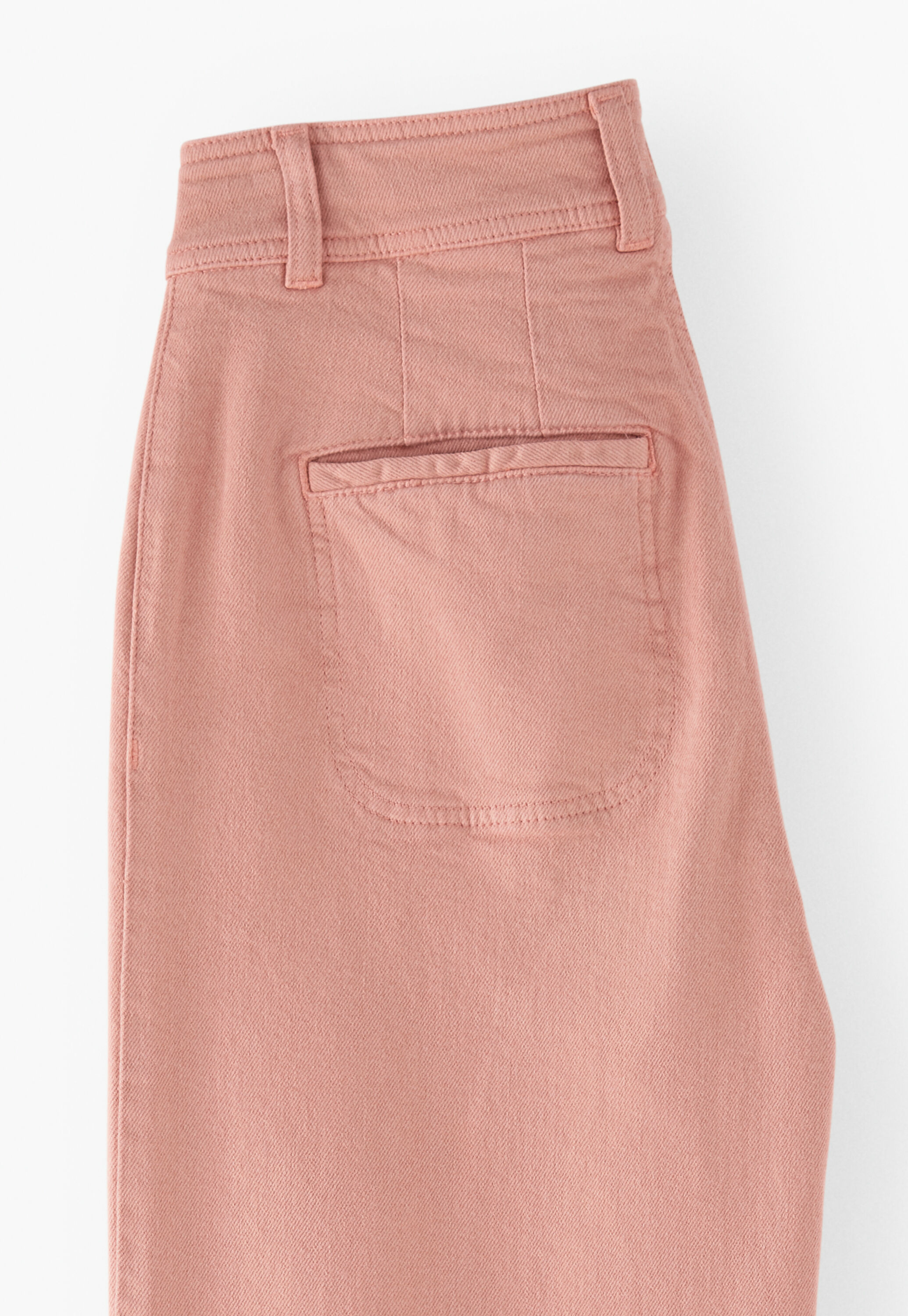 Cropped wide-leg trousers