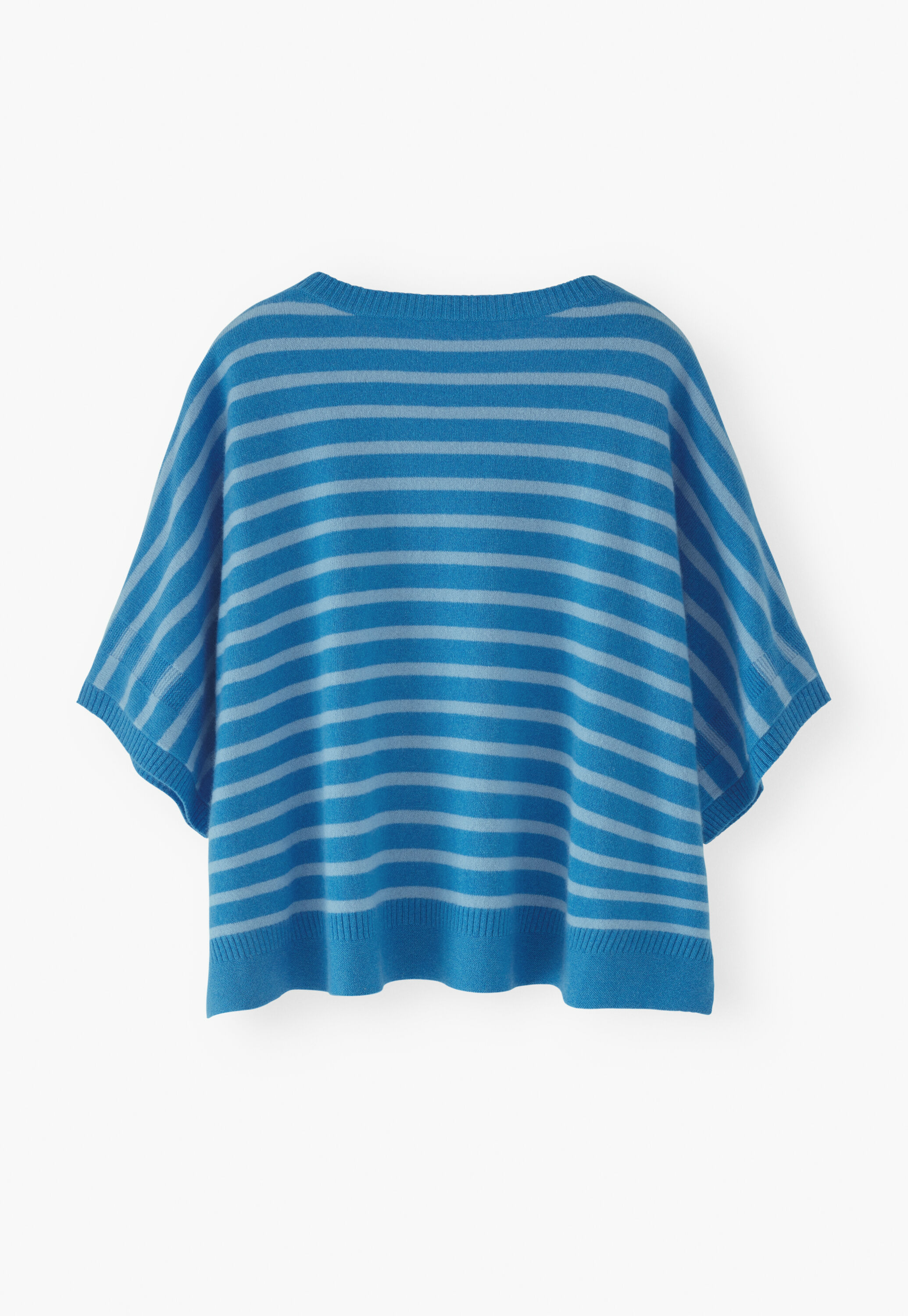 Striped poncho