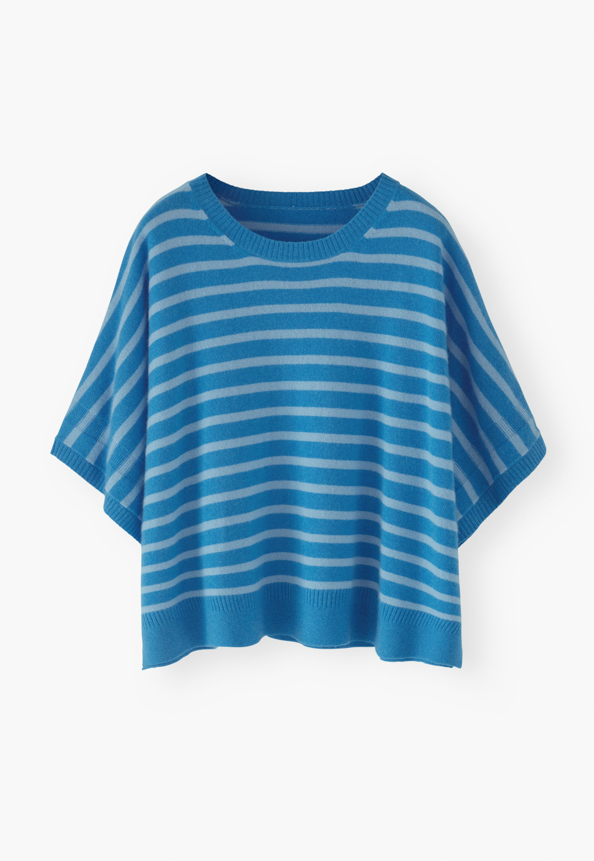 Striped poncho