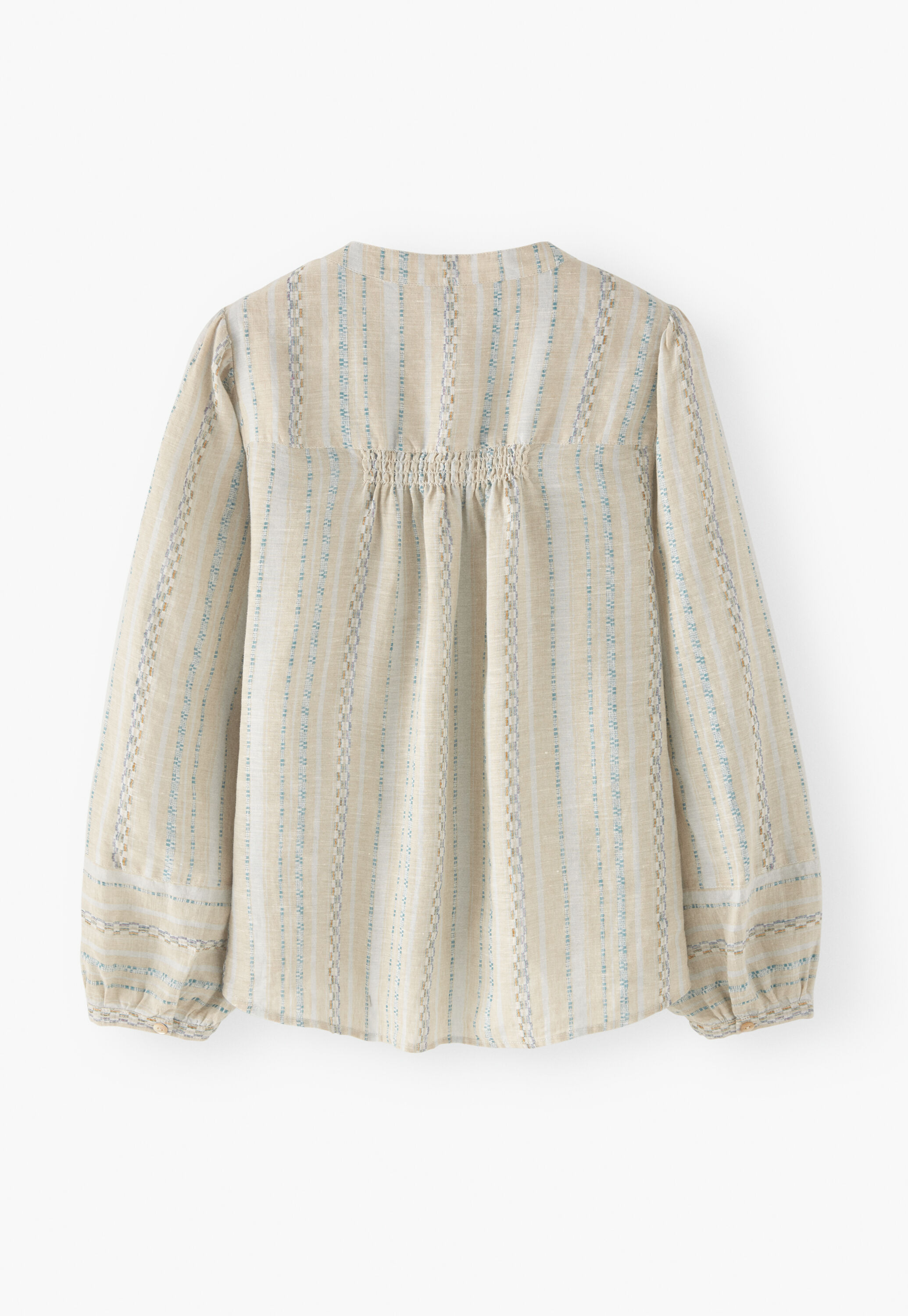 Textured striped blouse