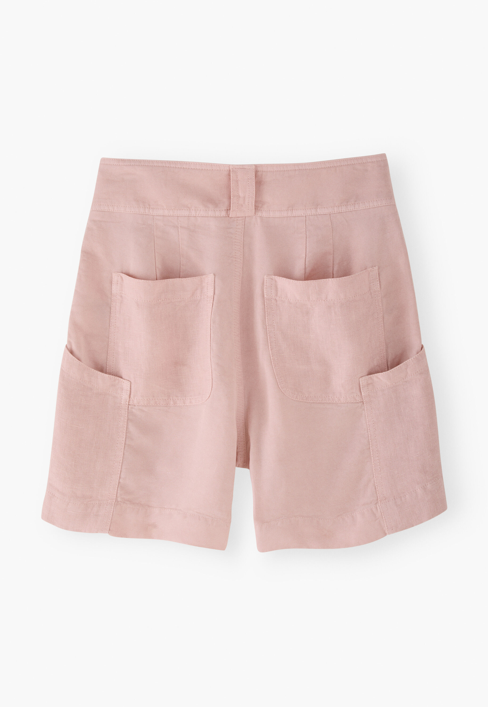 Contrast-fabric shorts