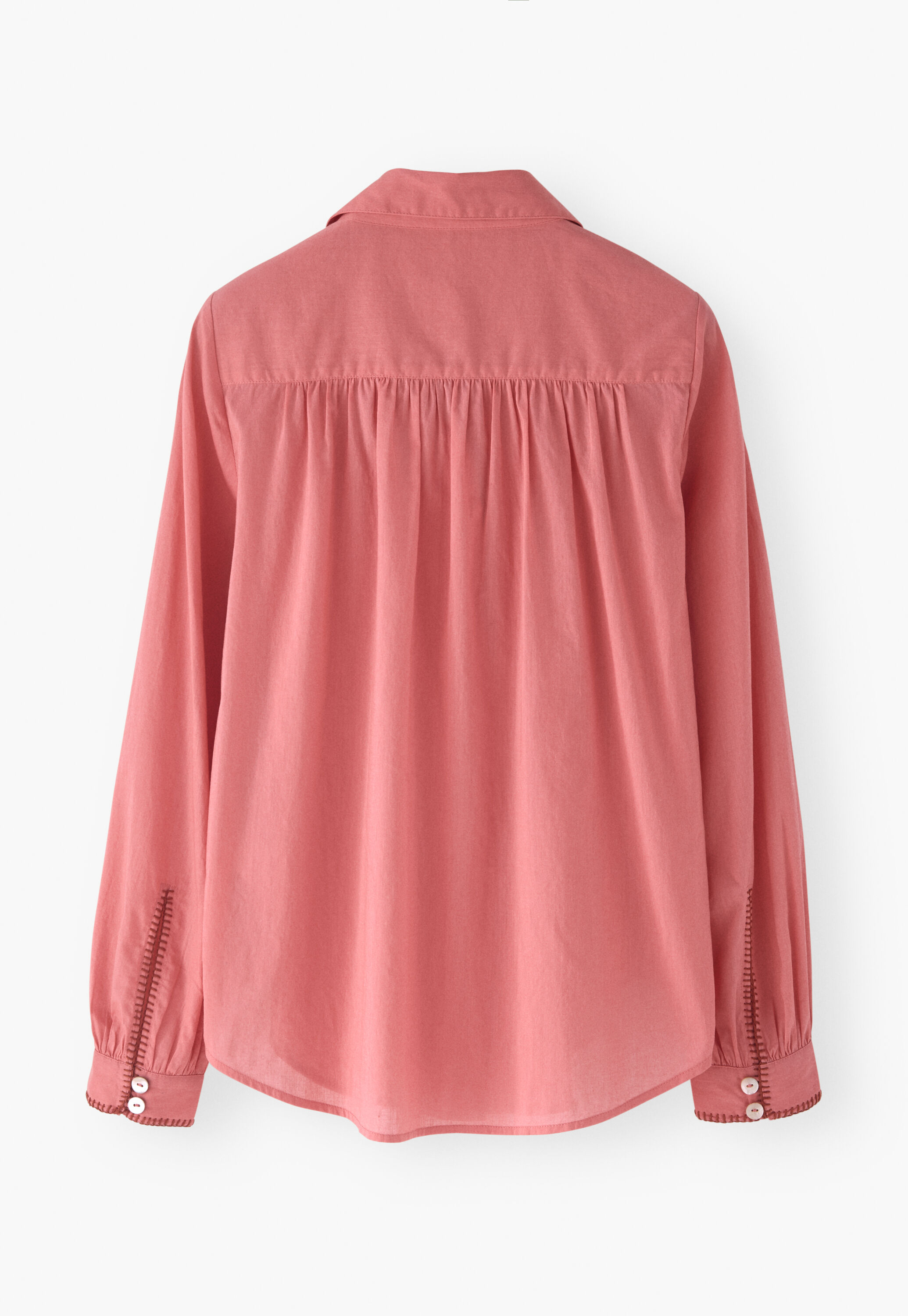 Shirring-detail shirt