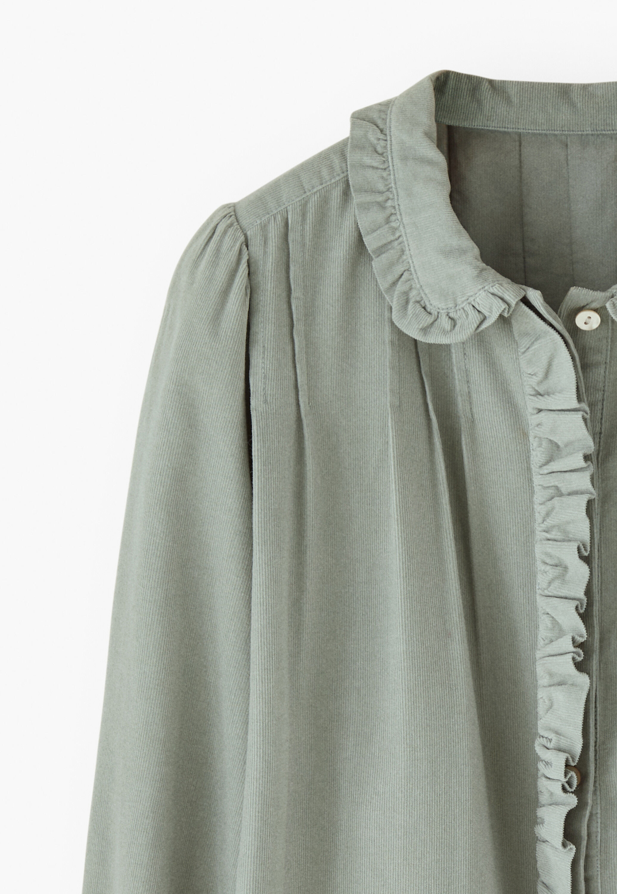 Cord pleated blouse
