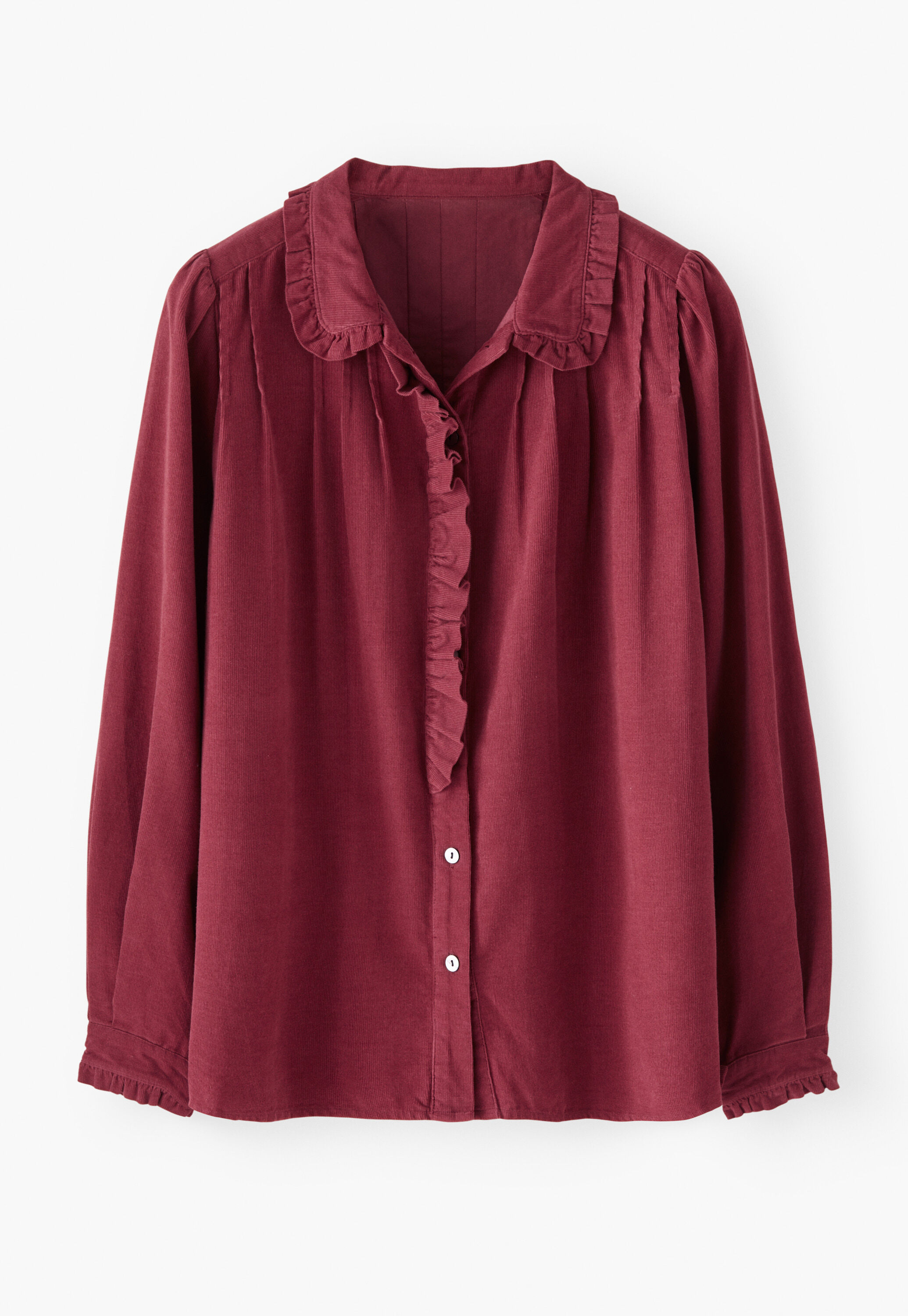 Cord pleated blouse