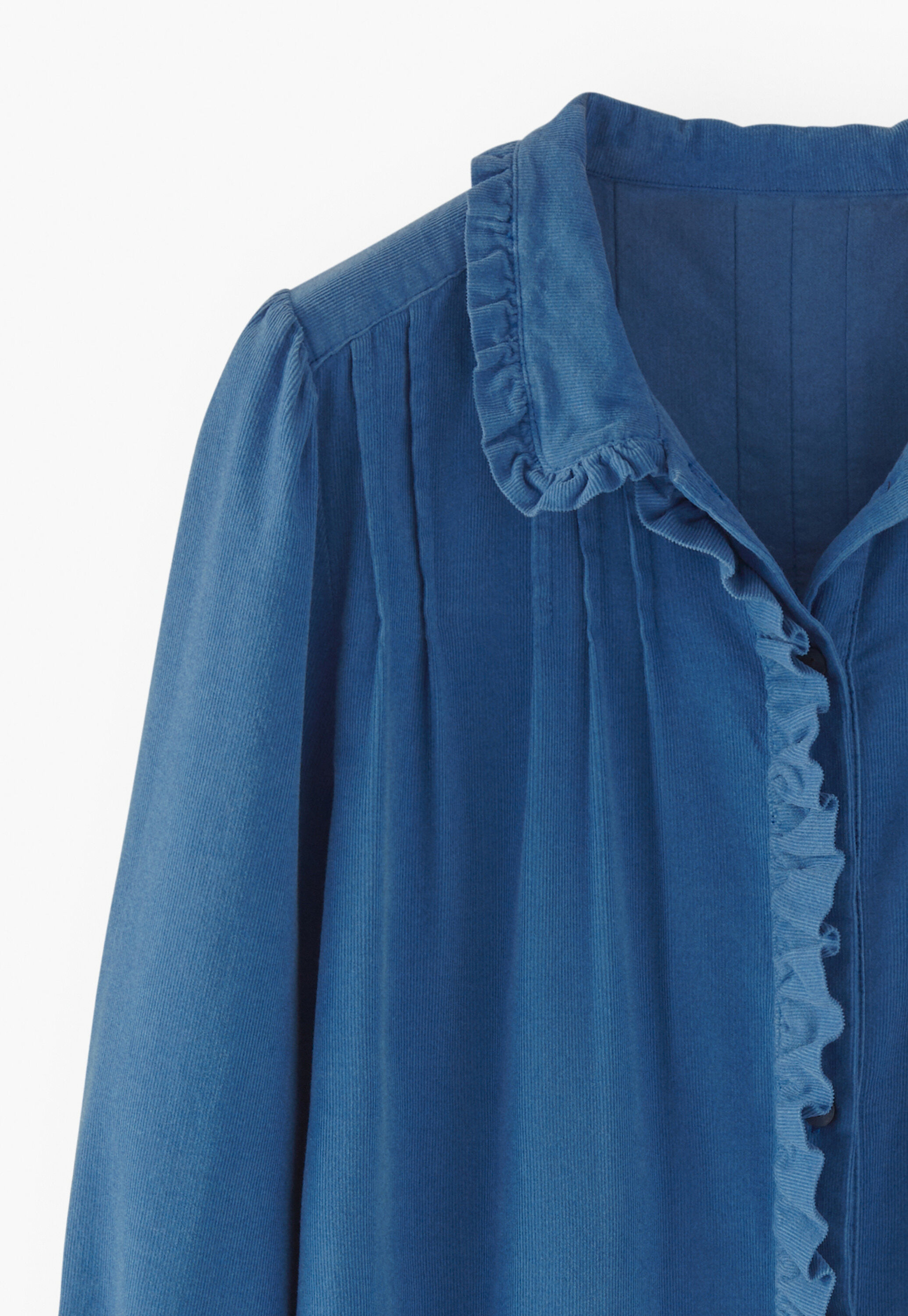 Cord pleated blouse