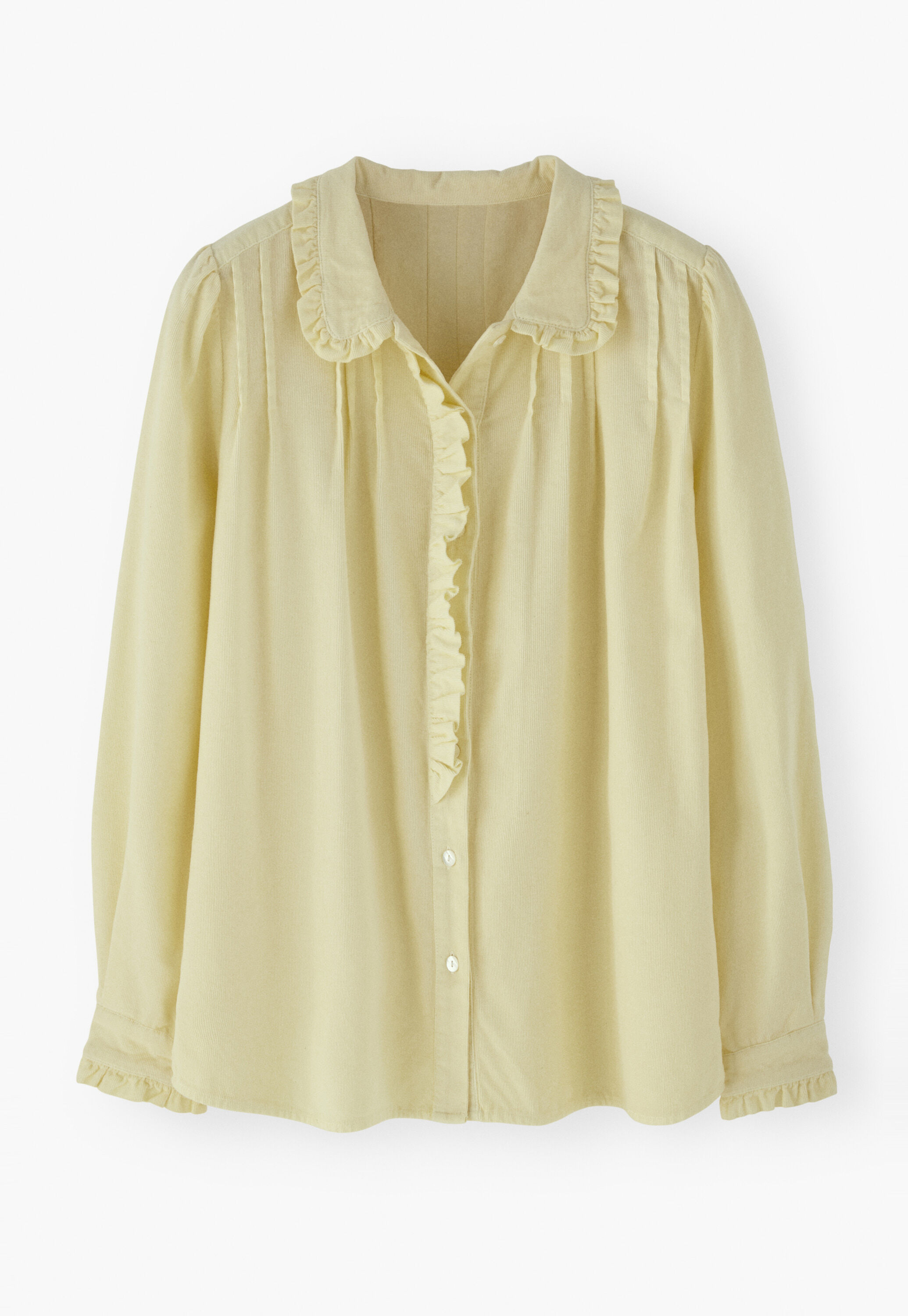 Cord pleated blouse