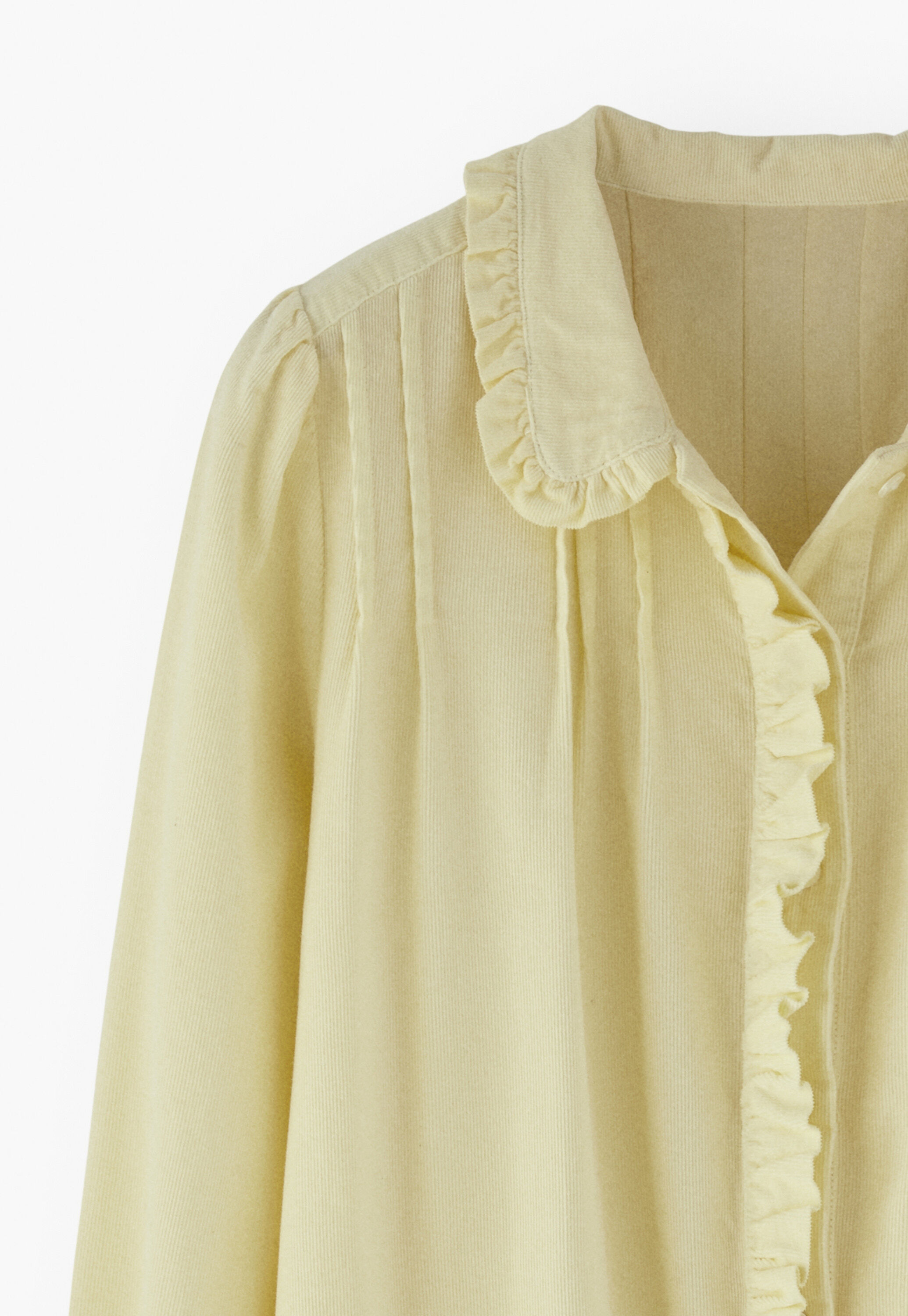 Cord pleated blouse