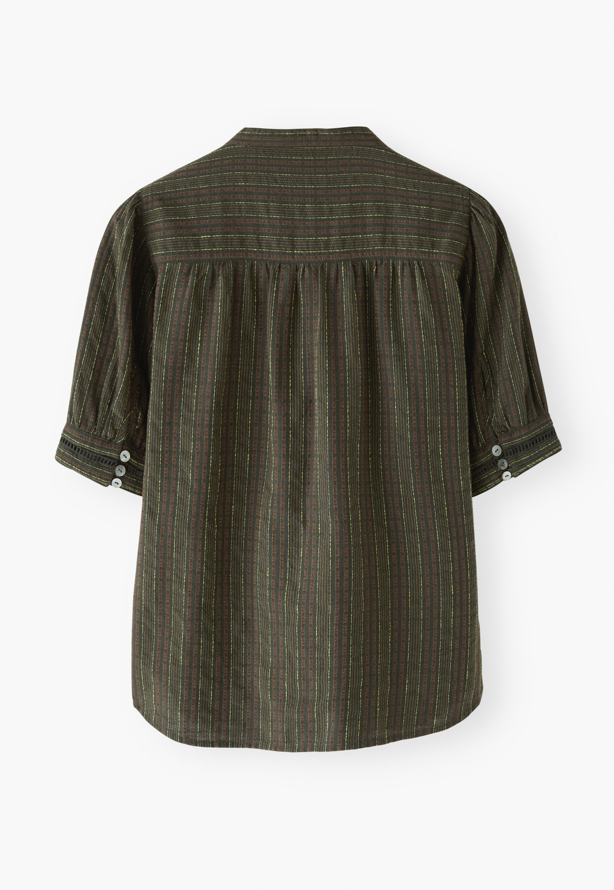 Striped short-sleeve shirt