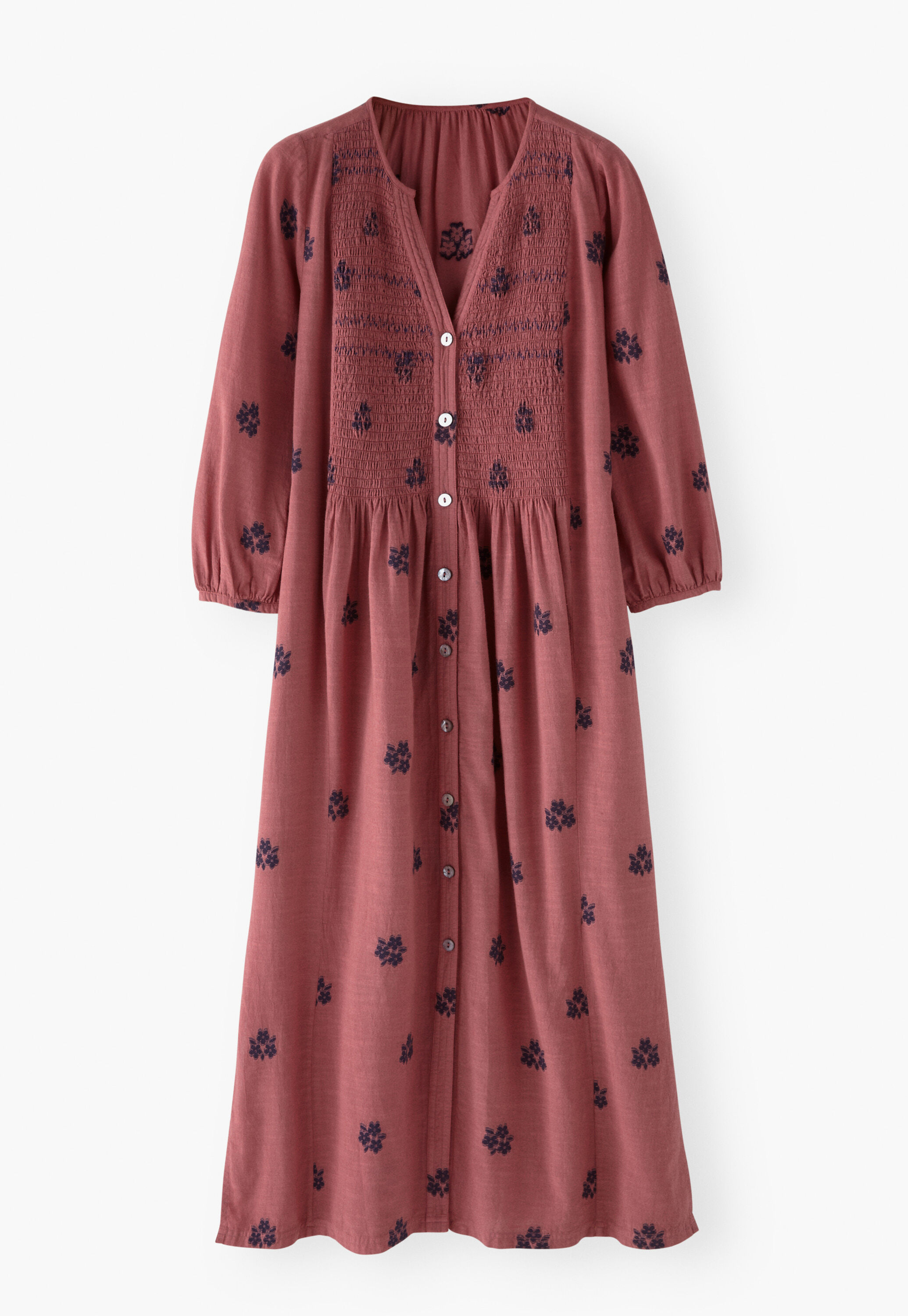 Clipped jacquard dress