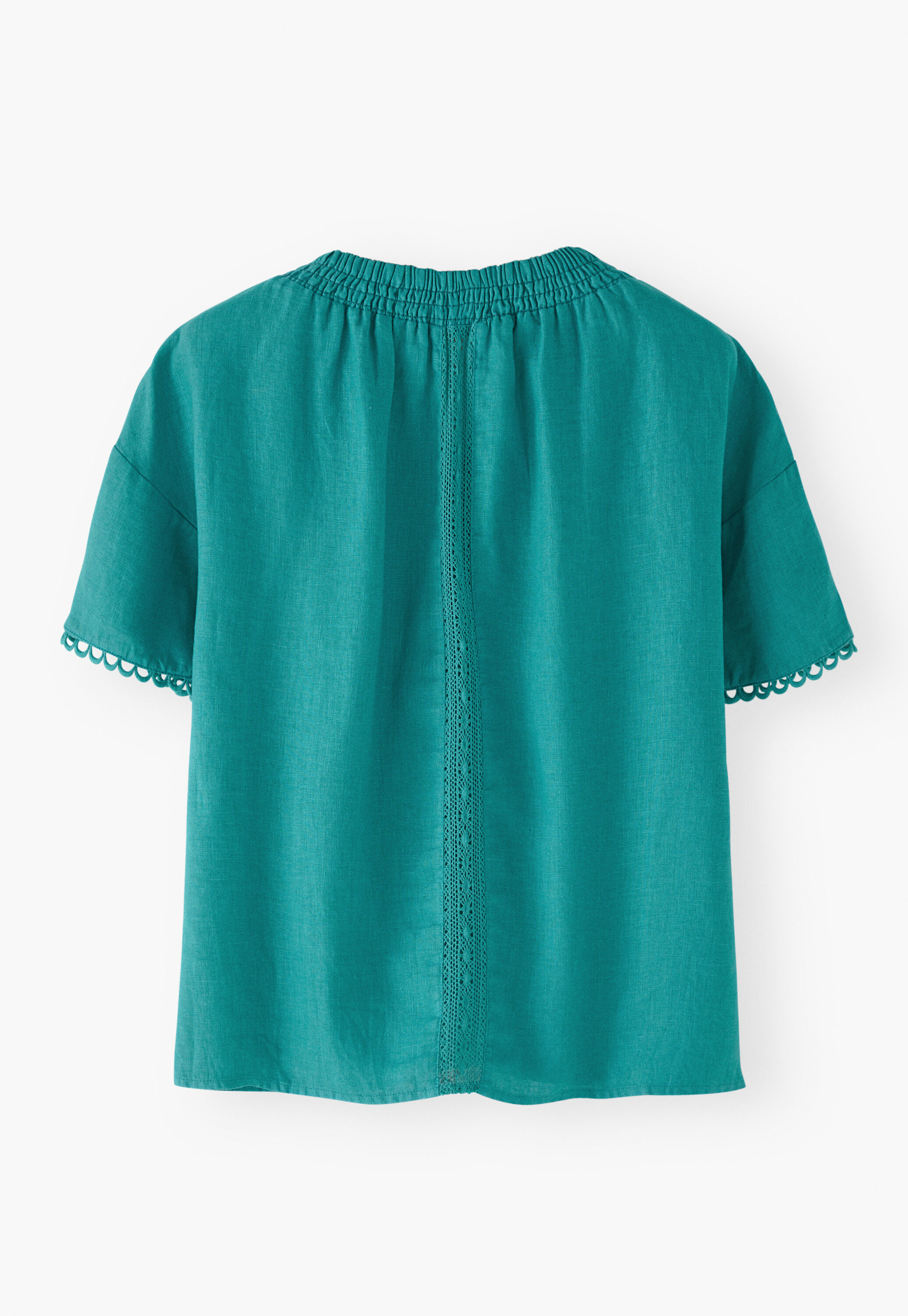 Lace-detail blouse