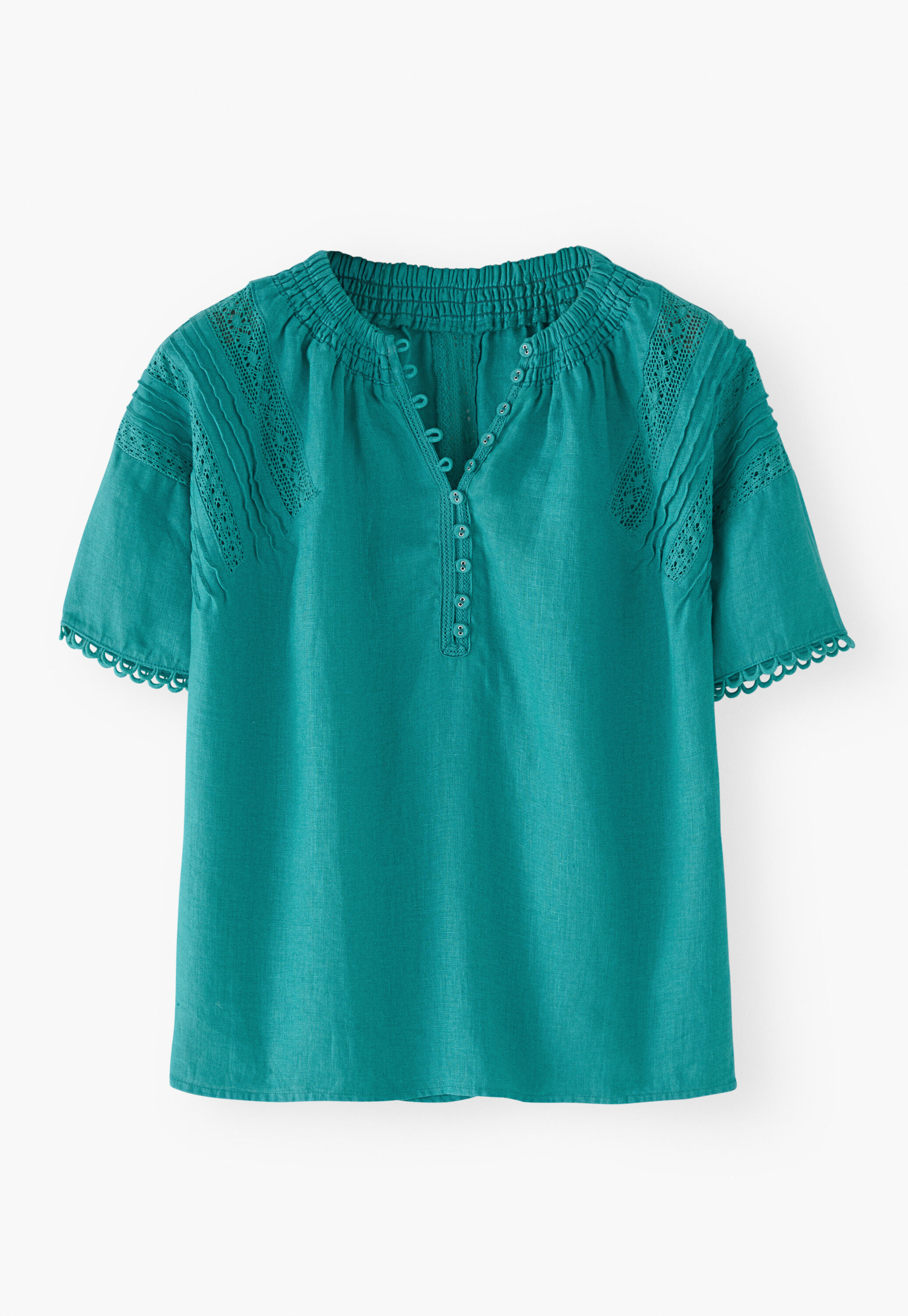 Lace-detail blouse