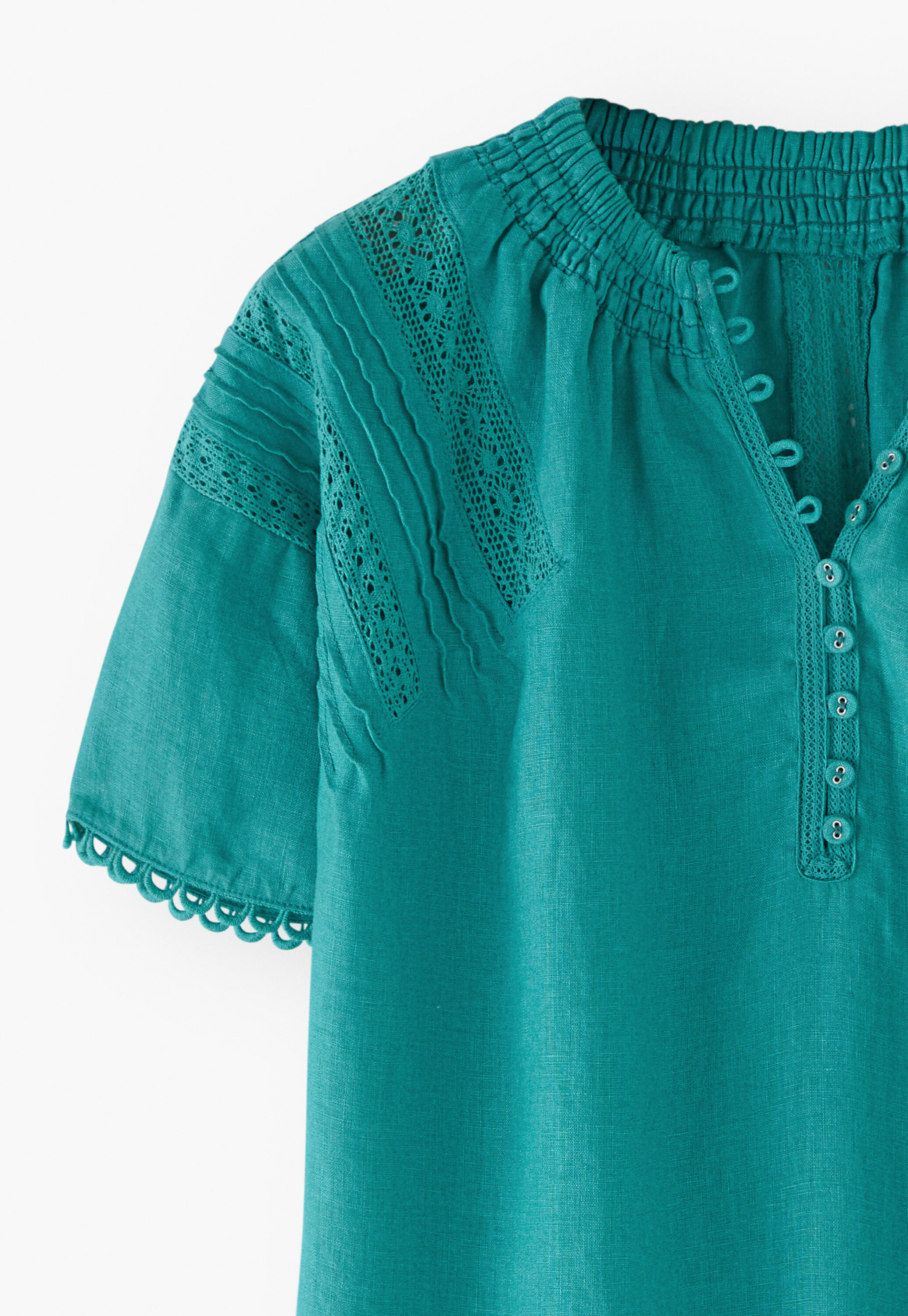 Lace-detail blouse