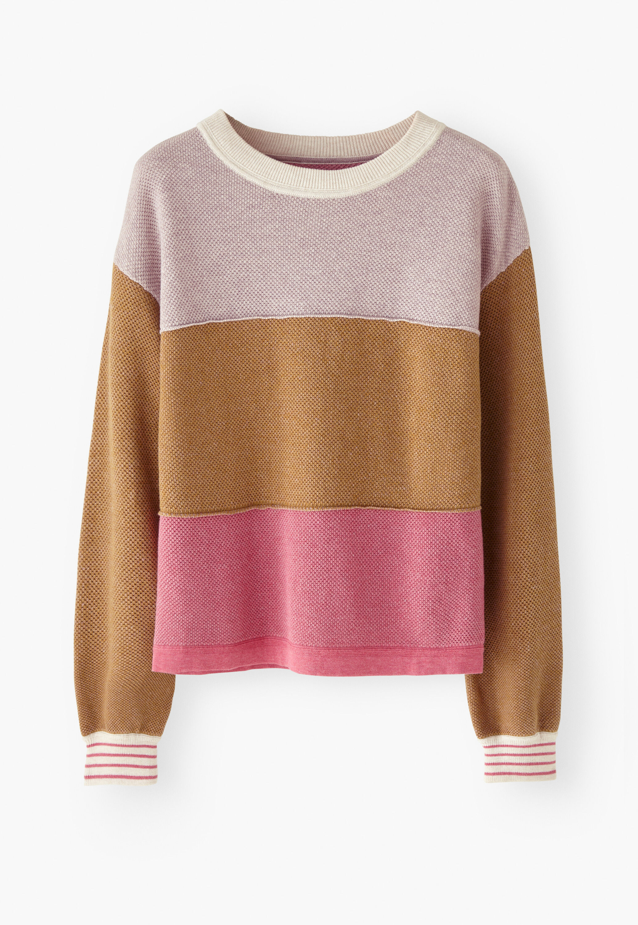Piqu&eacute; knit sweater