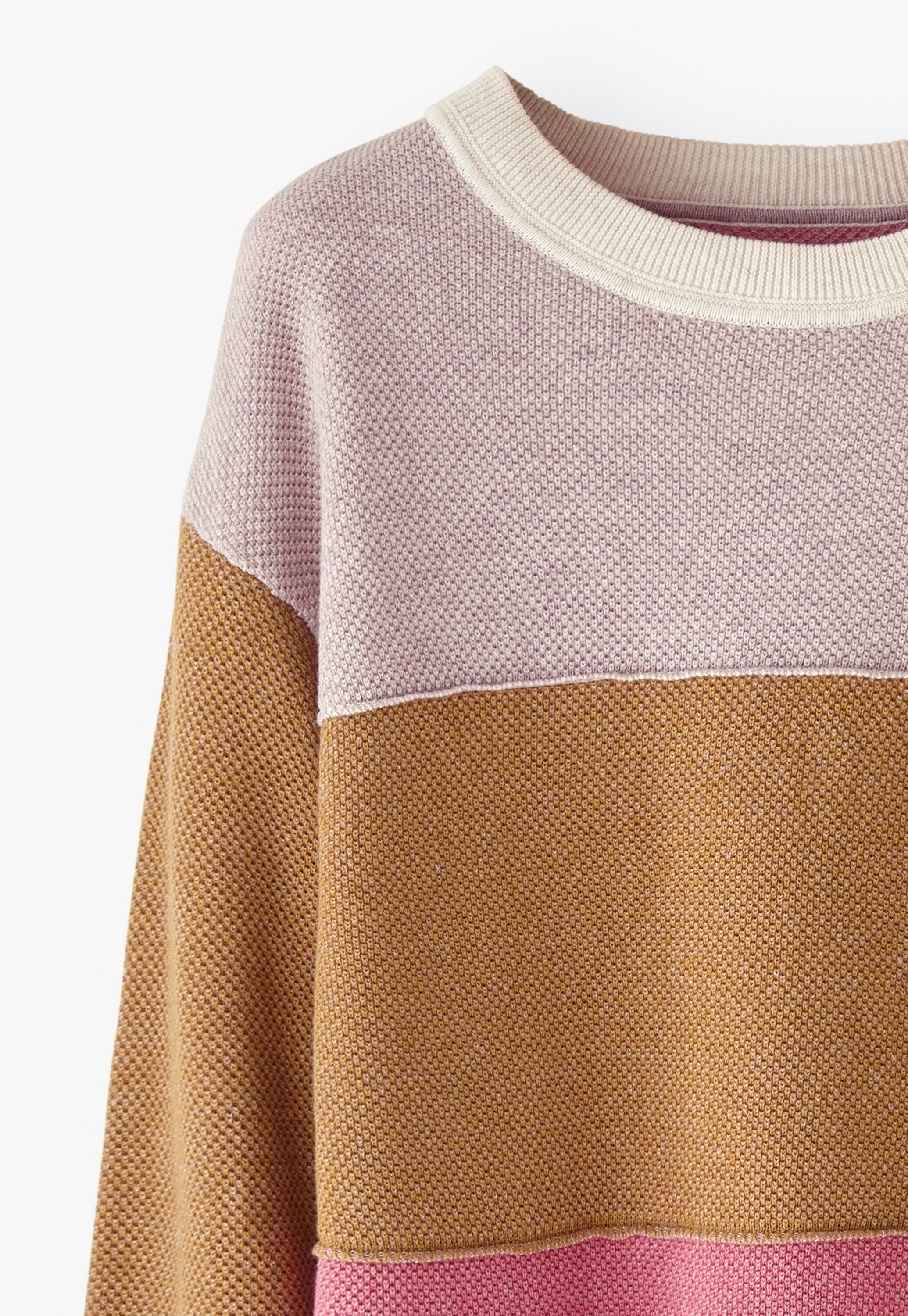 Piqu&eacute; knit sweater