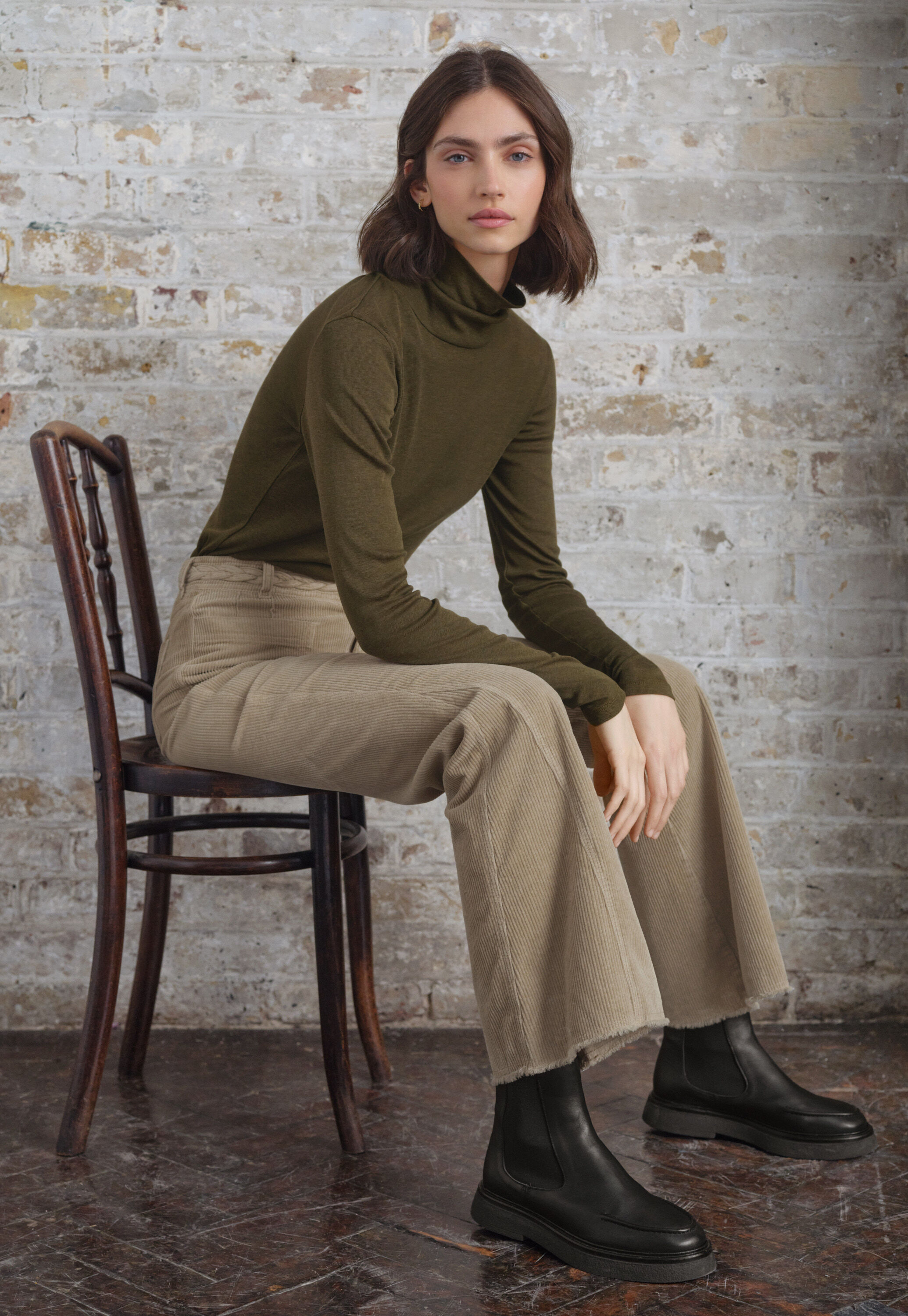 High-neck top