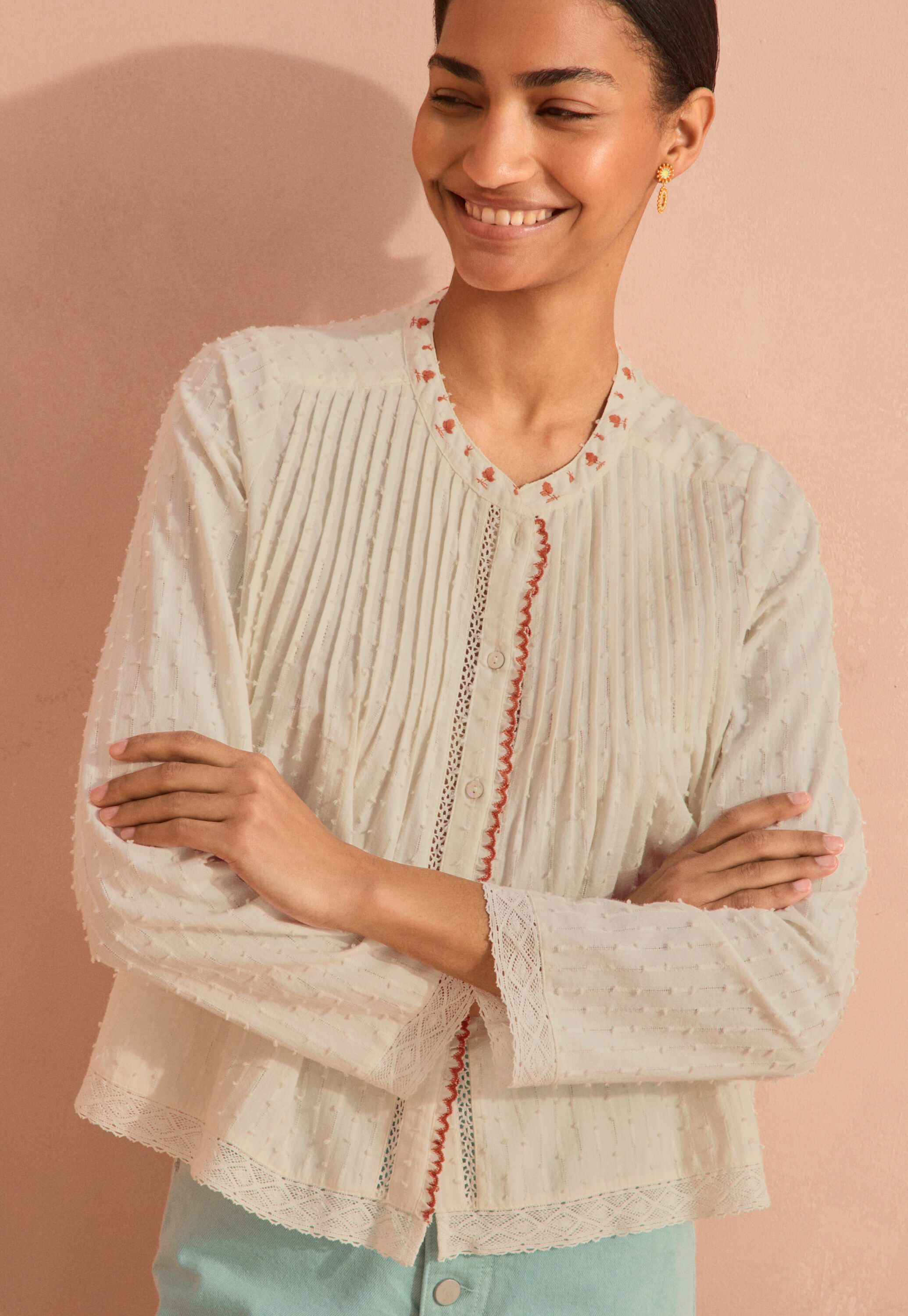 Smocked blouse