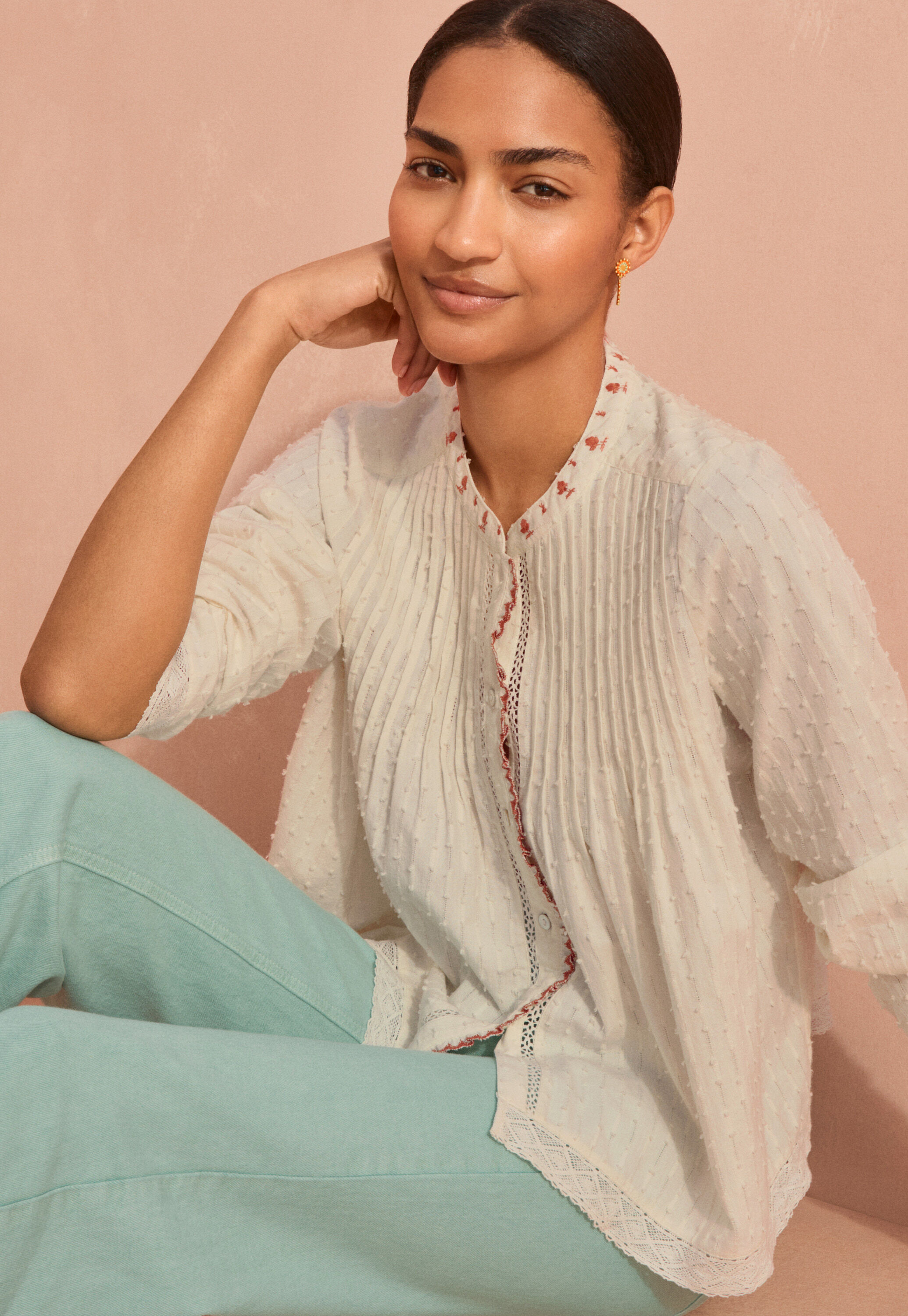 Smocked blouse