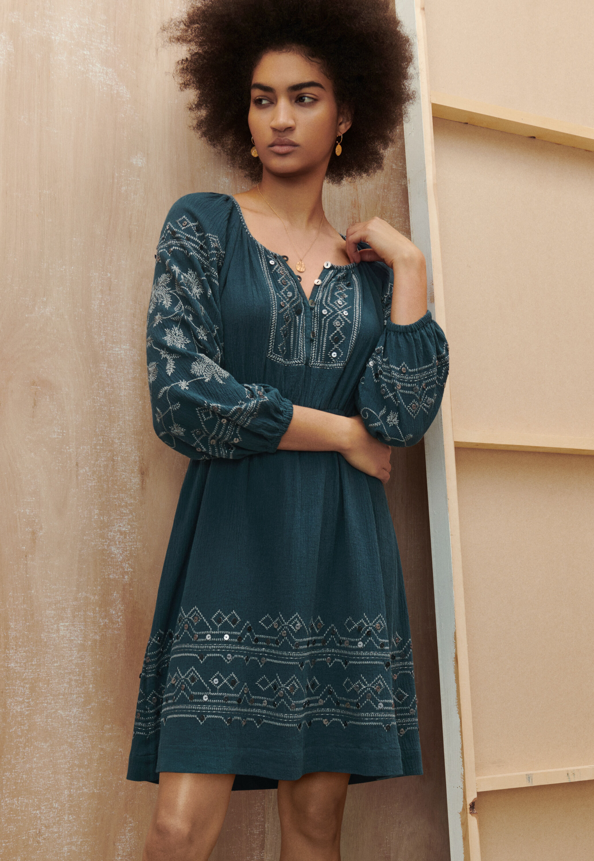 Embroidered dress