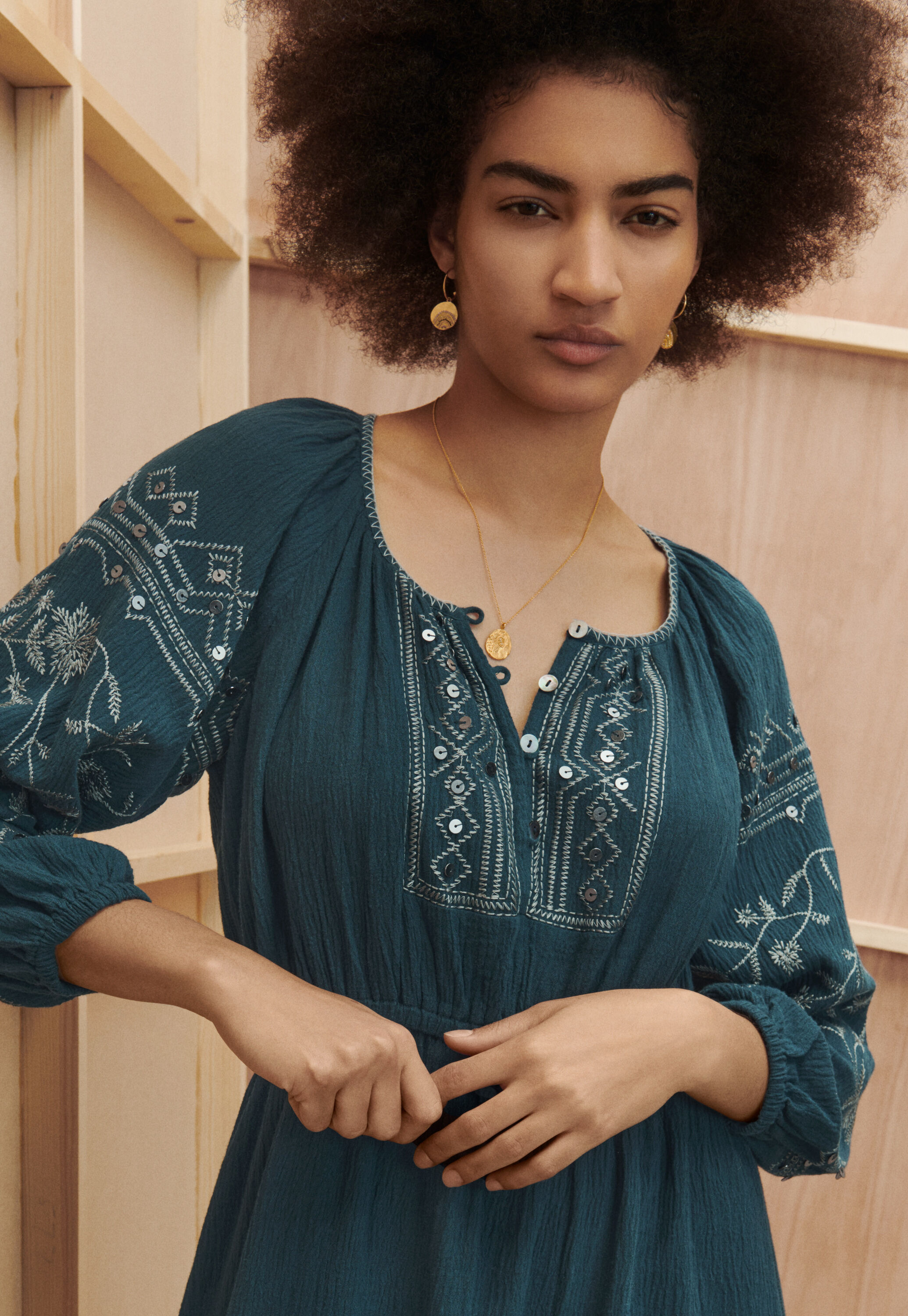Embroidered dress