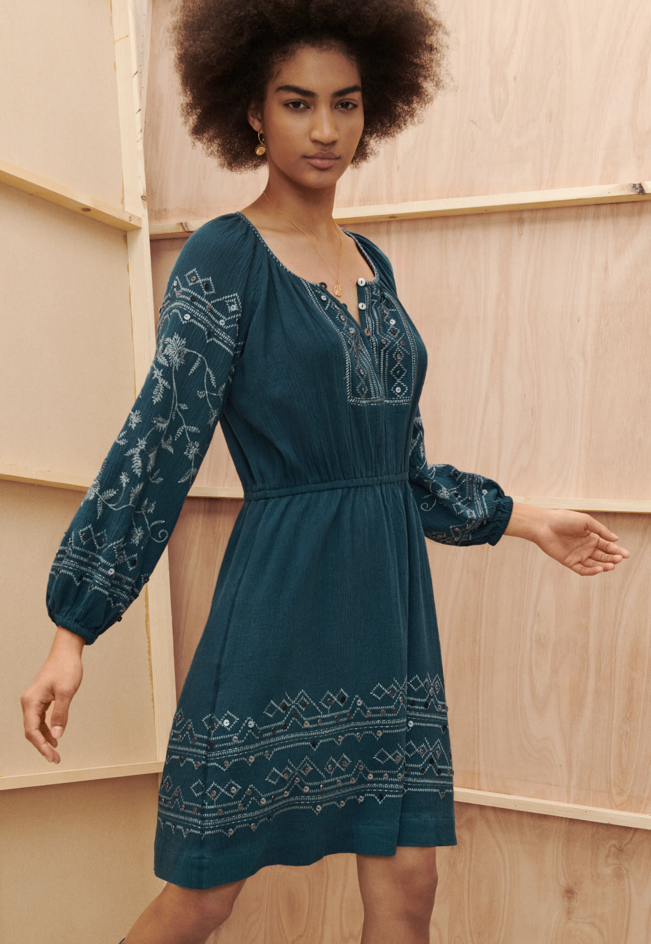 Embroidered dress