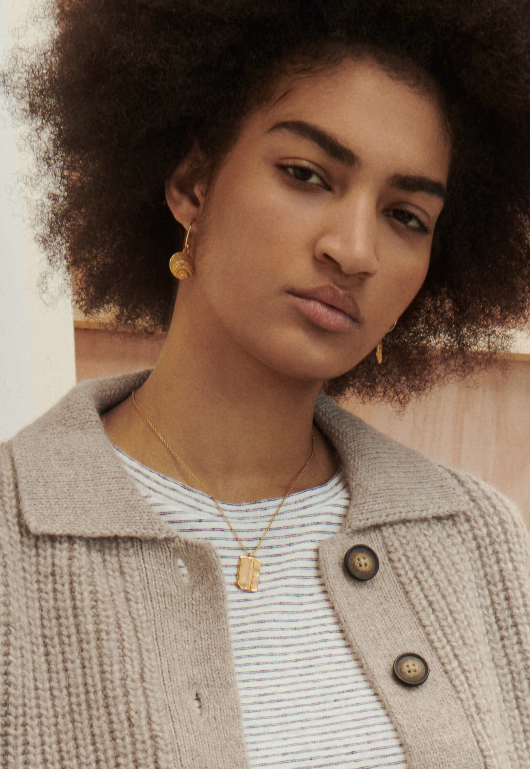 Collared cardigan