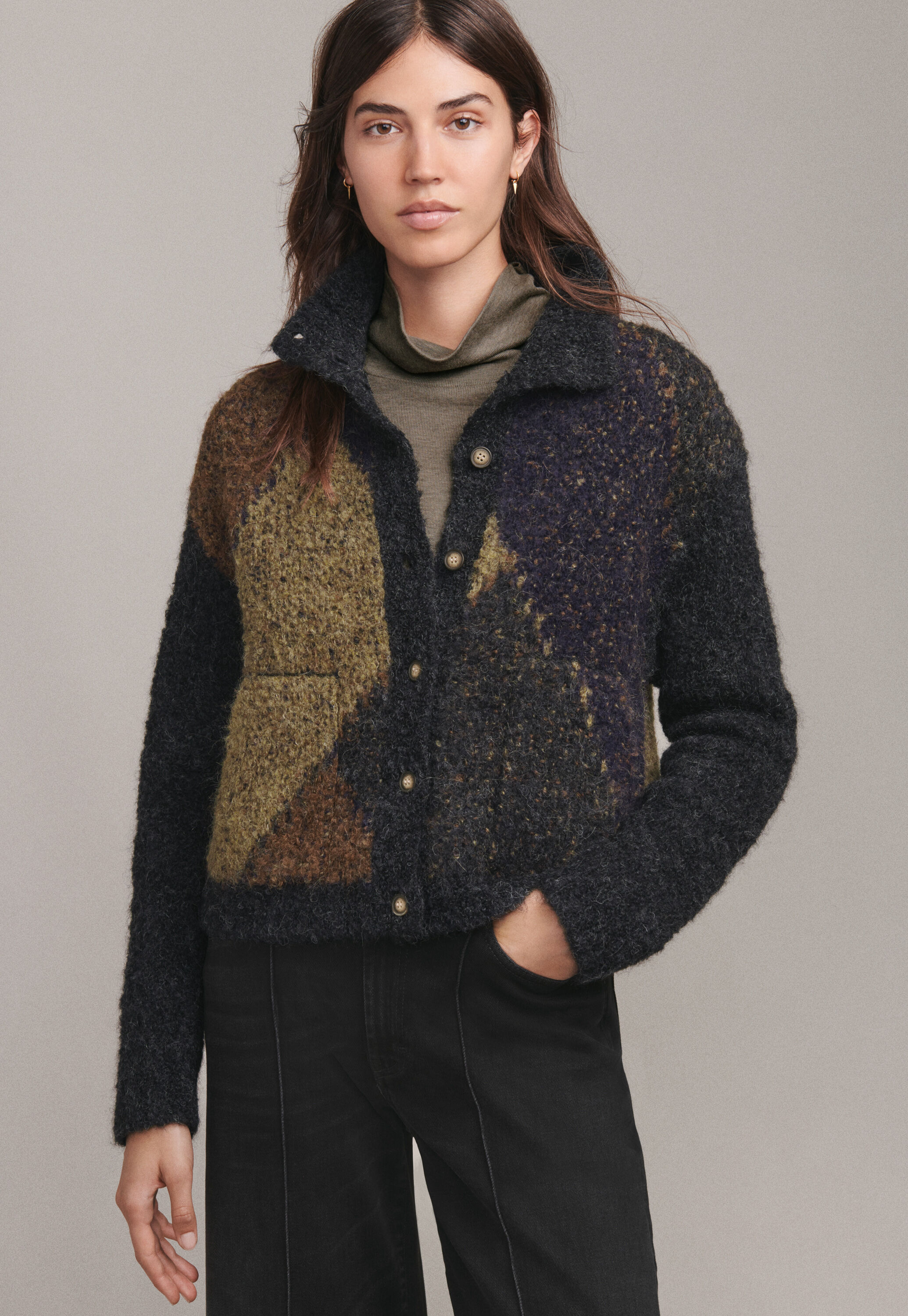 Boucl&eacute; jacket